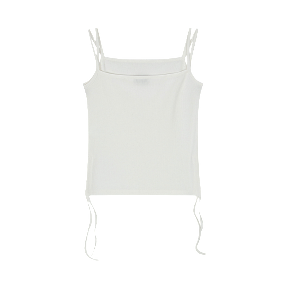 (W) 애즈온 레이어 셔링 슬리브리스 화이트((W) Ason Layer Shirring Sleeveless White) - 2