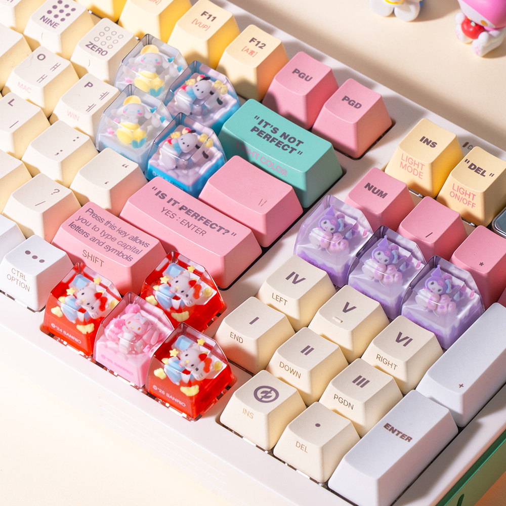 로이체 산리오 캐릭터즈 포인트 커스텀 레진 키캡(Royche Sanrio Characters Point Custom Resin Keycap) - 2