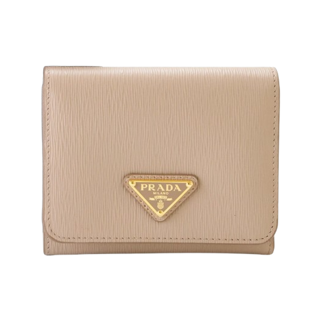 1MH176-2DDU-F0236 Prada Vitello Move Leather Tri-Fold Wallet Powder Pink