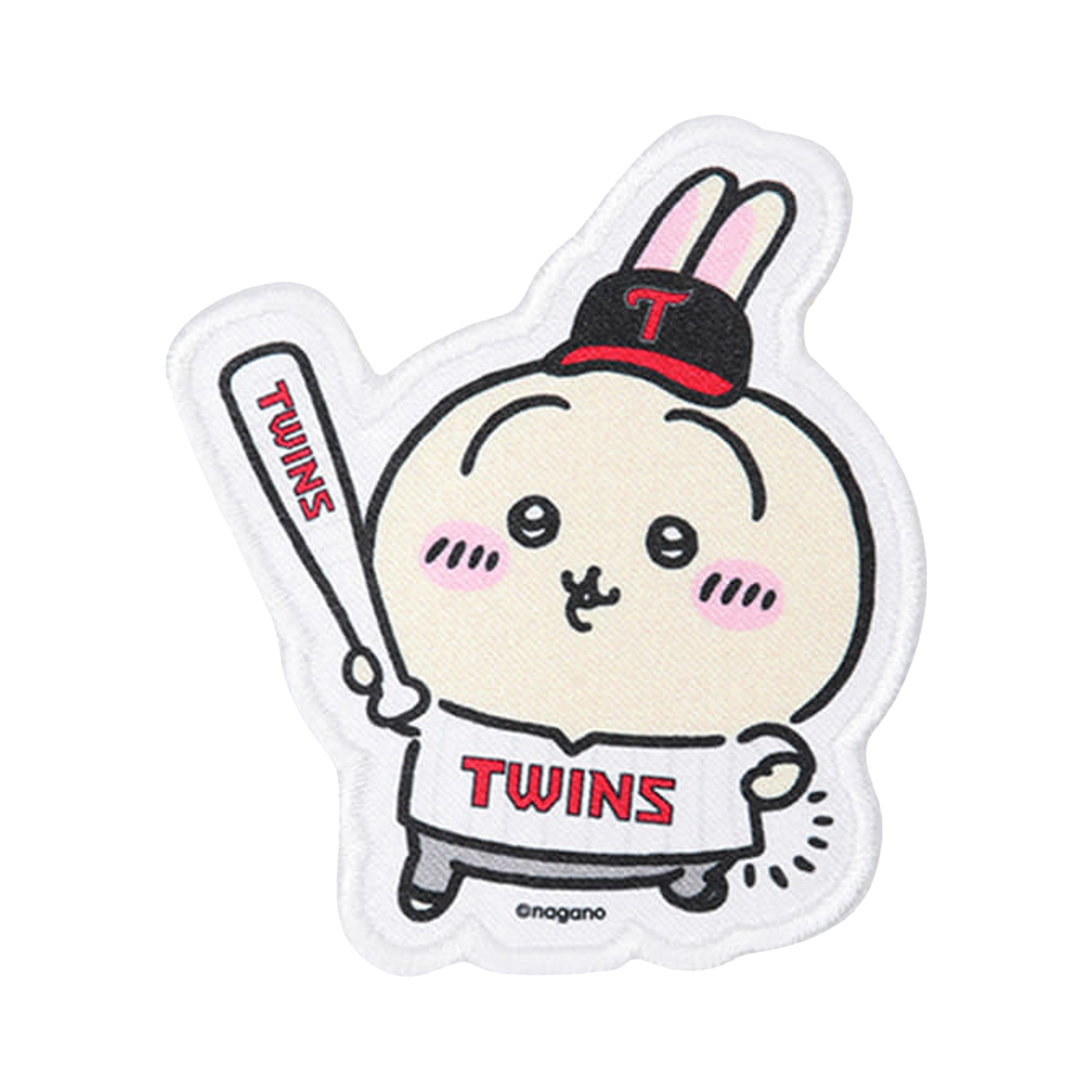 LG 트윈스 x 치이카와 응원배트 열접착패치 우사기(LG Twins x Chiikawa Cheering Bat Heat Seal Patch Usagi) - 1