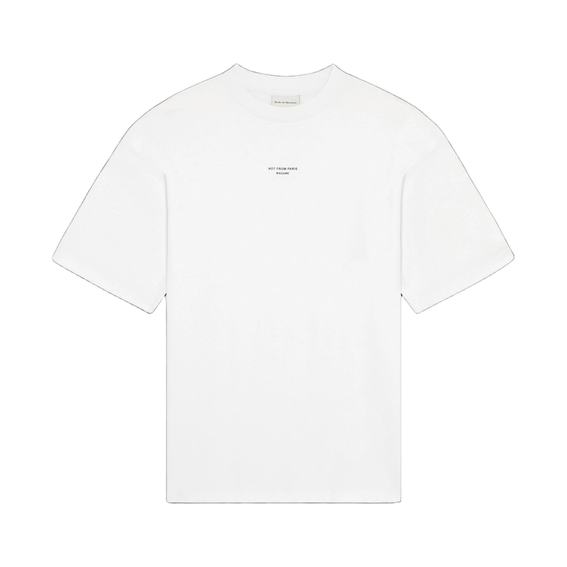 TS202-CO002-OPW Drole de Monsieur Slogan Classique Le T-Shirt Optic White
