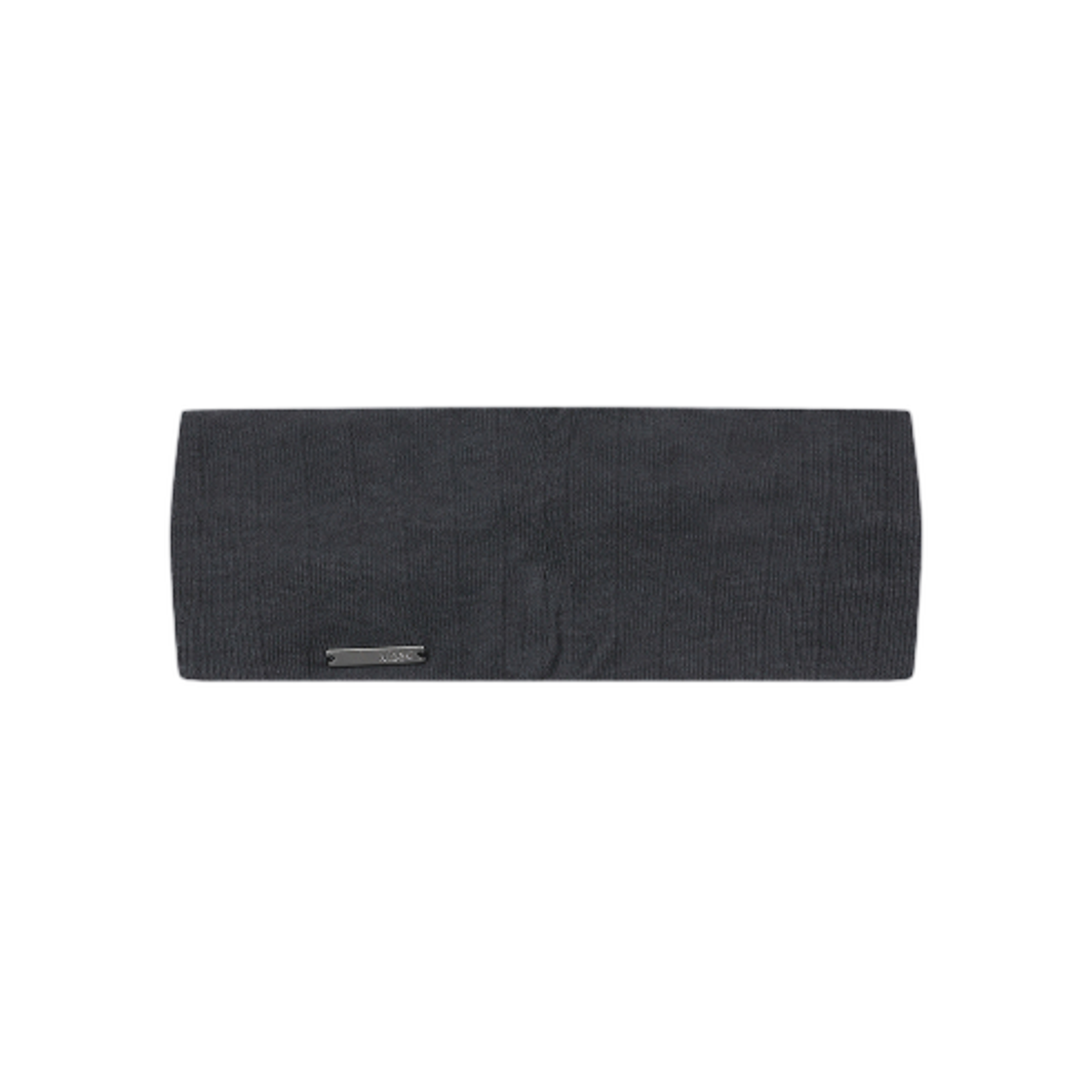 (W) 미세키서울 버튼 셔링 헤어 밴드 차콜((W) Miseki Seoul Button Shirring Hair Band Charcoal) - 2