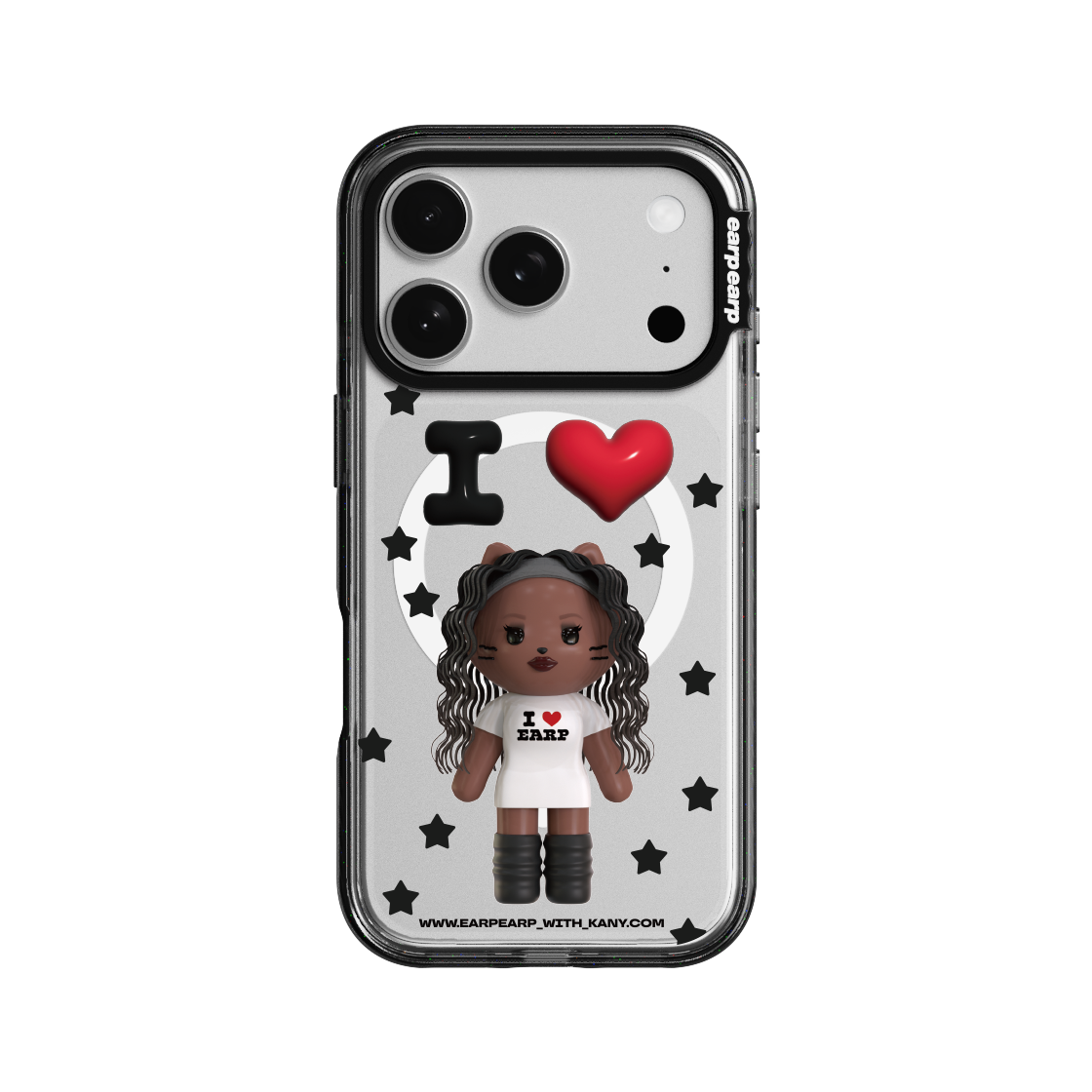 E2604_0198 [사은품 증정] EARPEARP x KANY Love Me More Wave Label+ Magnetic Case - Black