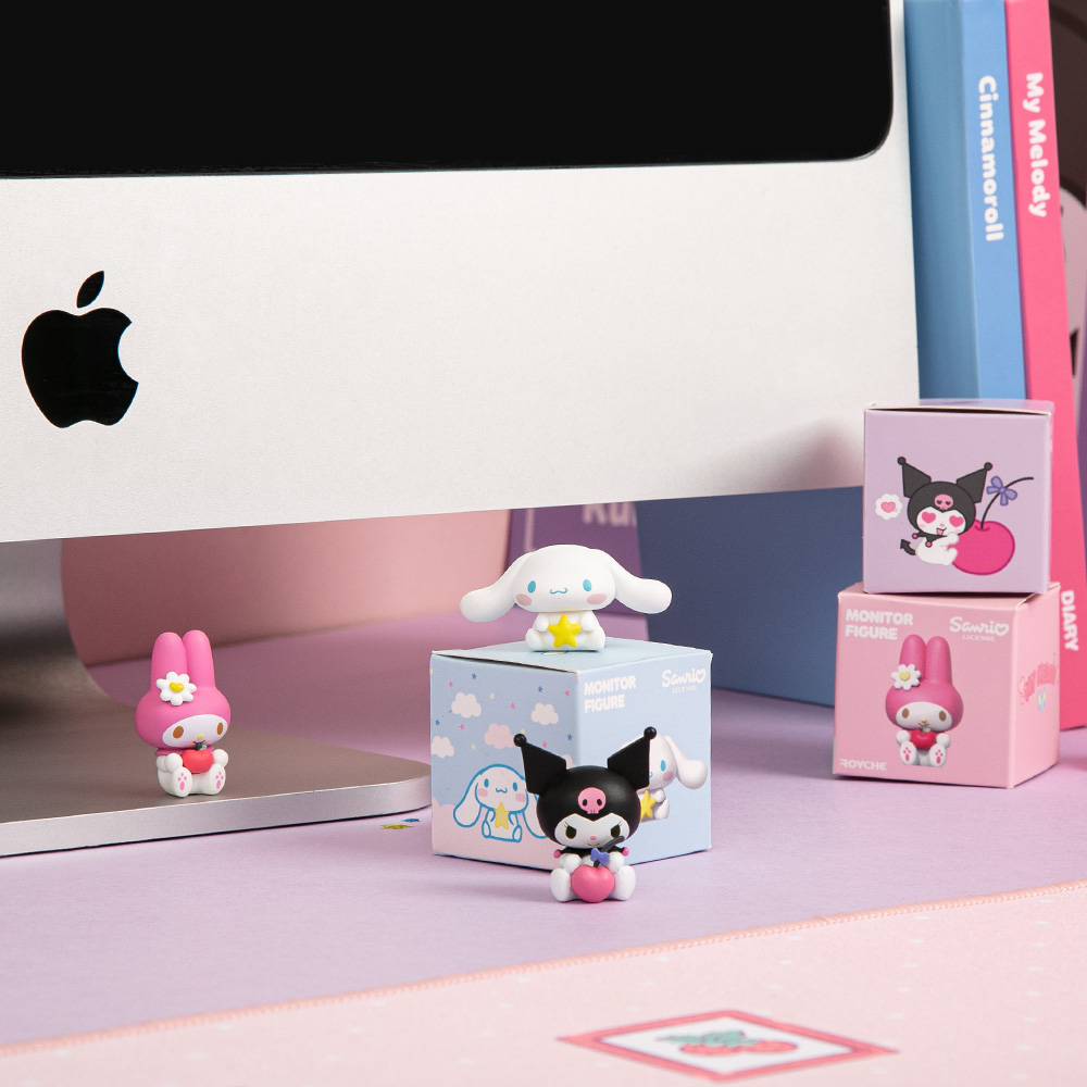 로이체 산리오 캐릭터즈 모니터 피규어 쿠로미 & 시나모롤(Royche Sanrio Characters Monitor Figure Kuromi & Cinnamonroll) - 5
