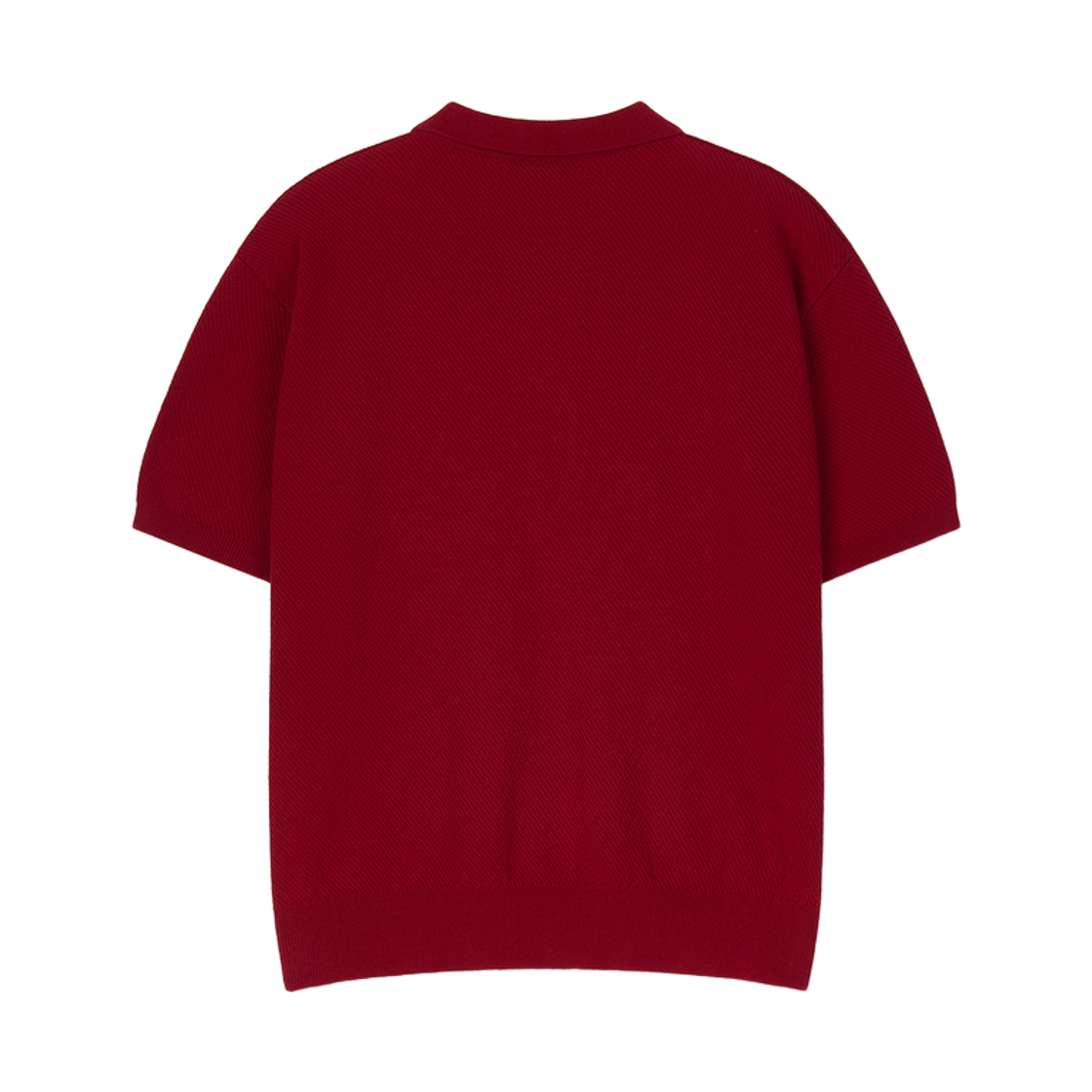 플로즈룸 퓨어 코튼 카라 니트 레드(Flawsroom Pure Cotton Collar Knit Red) - 2
