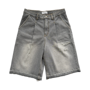 Hono Report Vintage Denim Bermuda Pants Light Gray