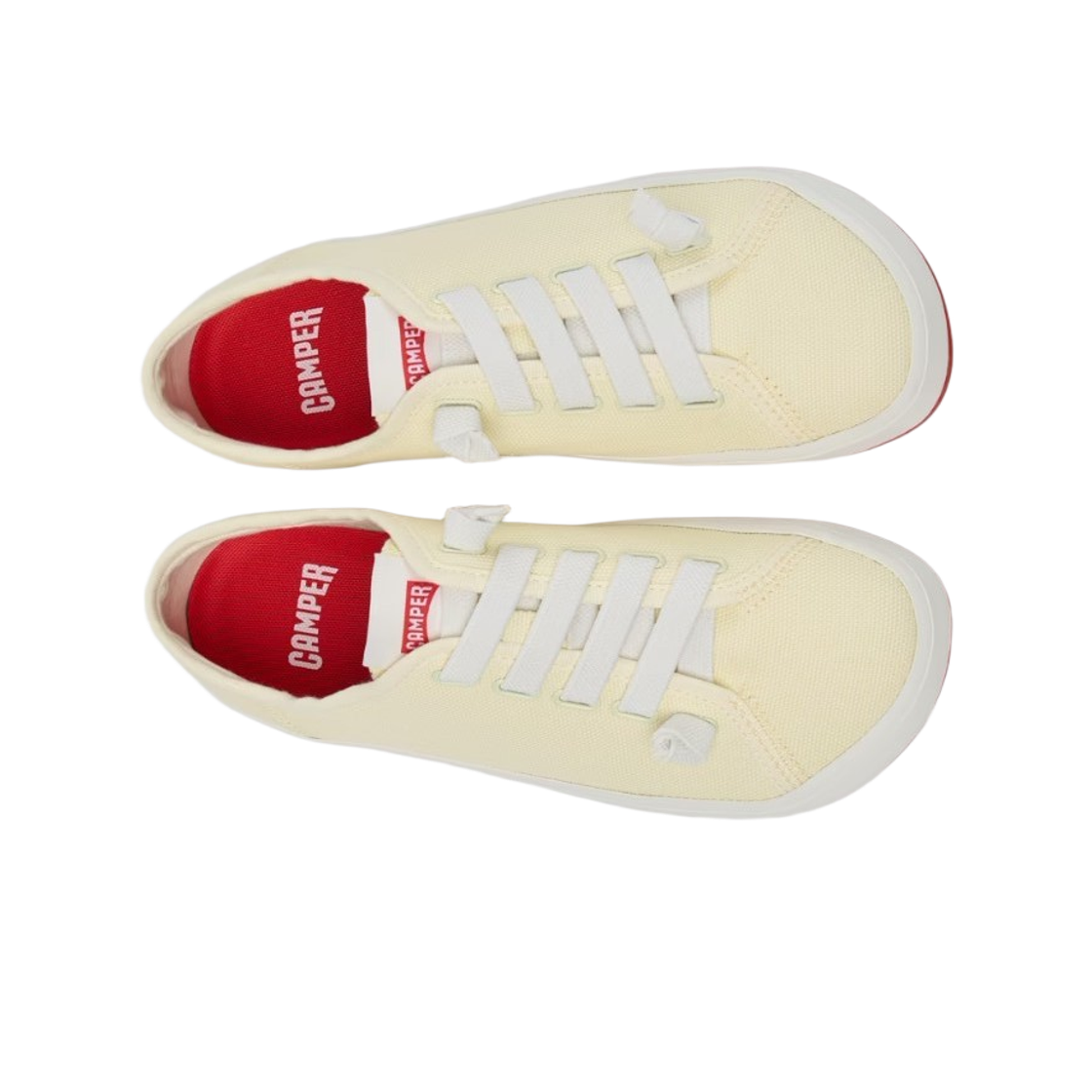 (W) 캠퍼 페우 람블라 2 텍스타일 스니커즈 옐로우((W) Camper Peu Rambla II Textile Sneakers Yellow) - 2