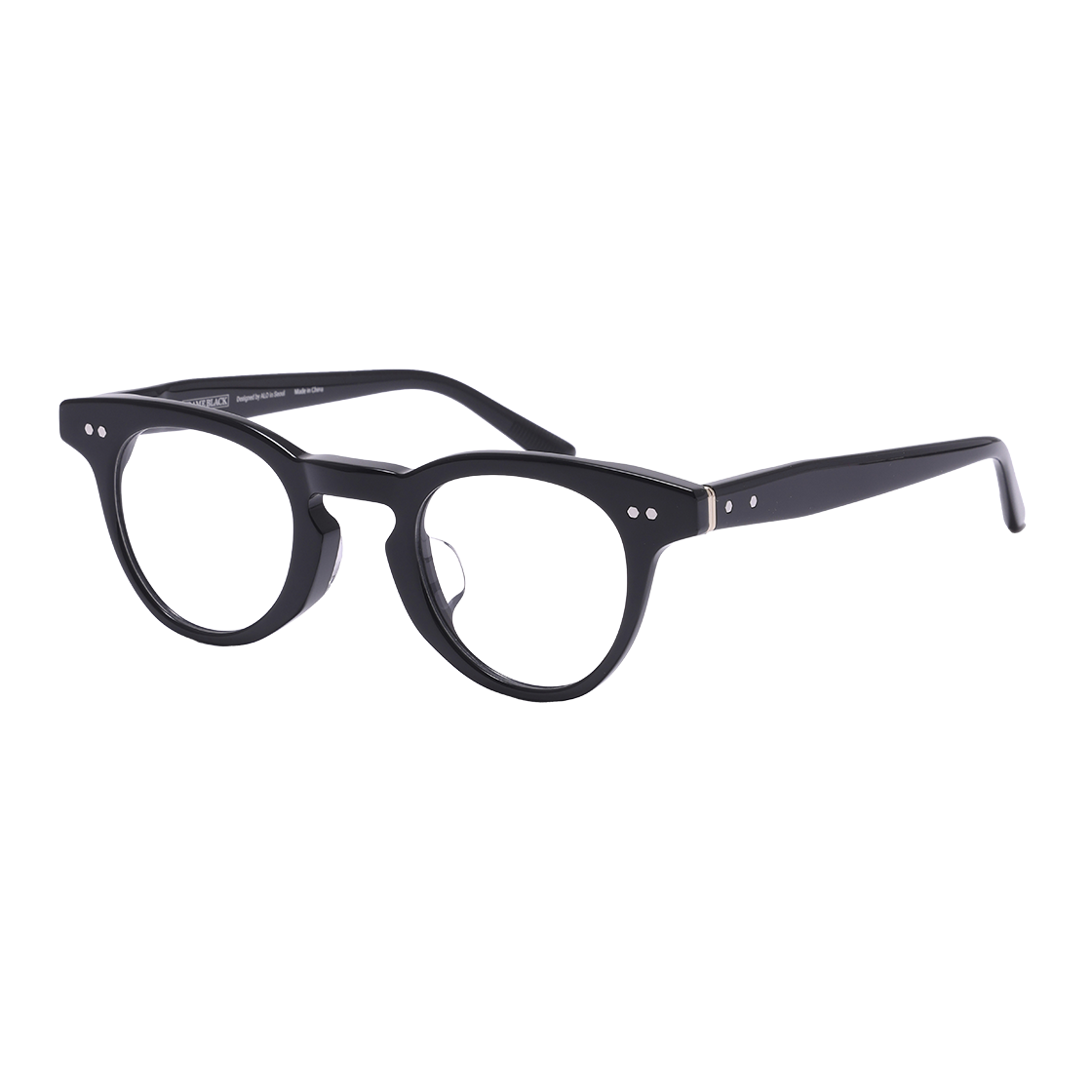 알로아이웨어 [FRAME BLACK] FBG7601 0909G 아세테이트 블랙 안경테(ALO EYEWEAR [FRAME BLACK] FBG7601 0909G acetate black glasses frame) - 2