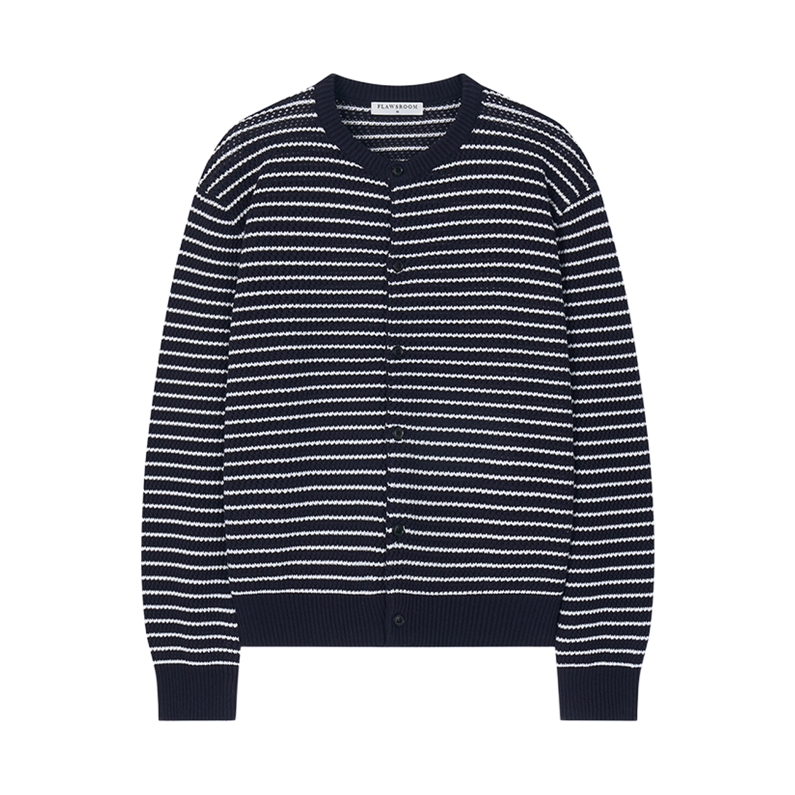 FL2625 Flawsroom Aftersun Stripe Cardigan Navy