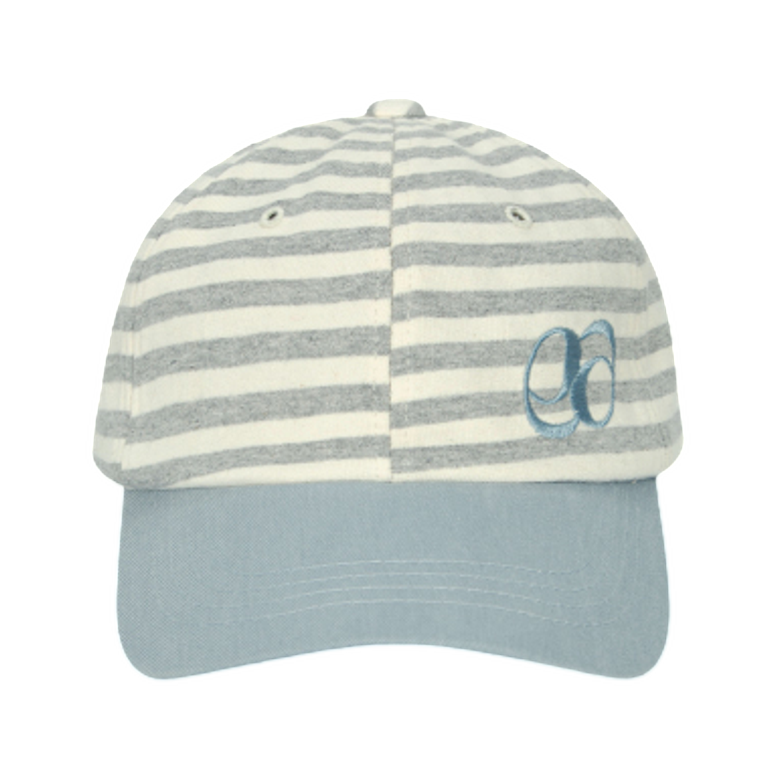 애즈온 듀오 스트라이프 볼캡 라이트 블루(Ason Duo Stripe Ball Cap Light Blue)