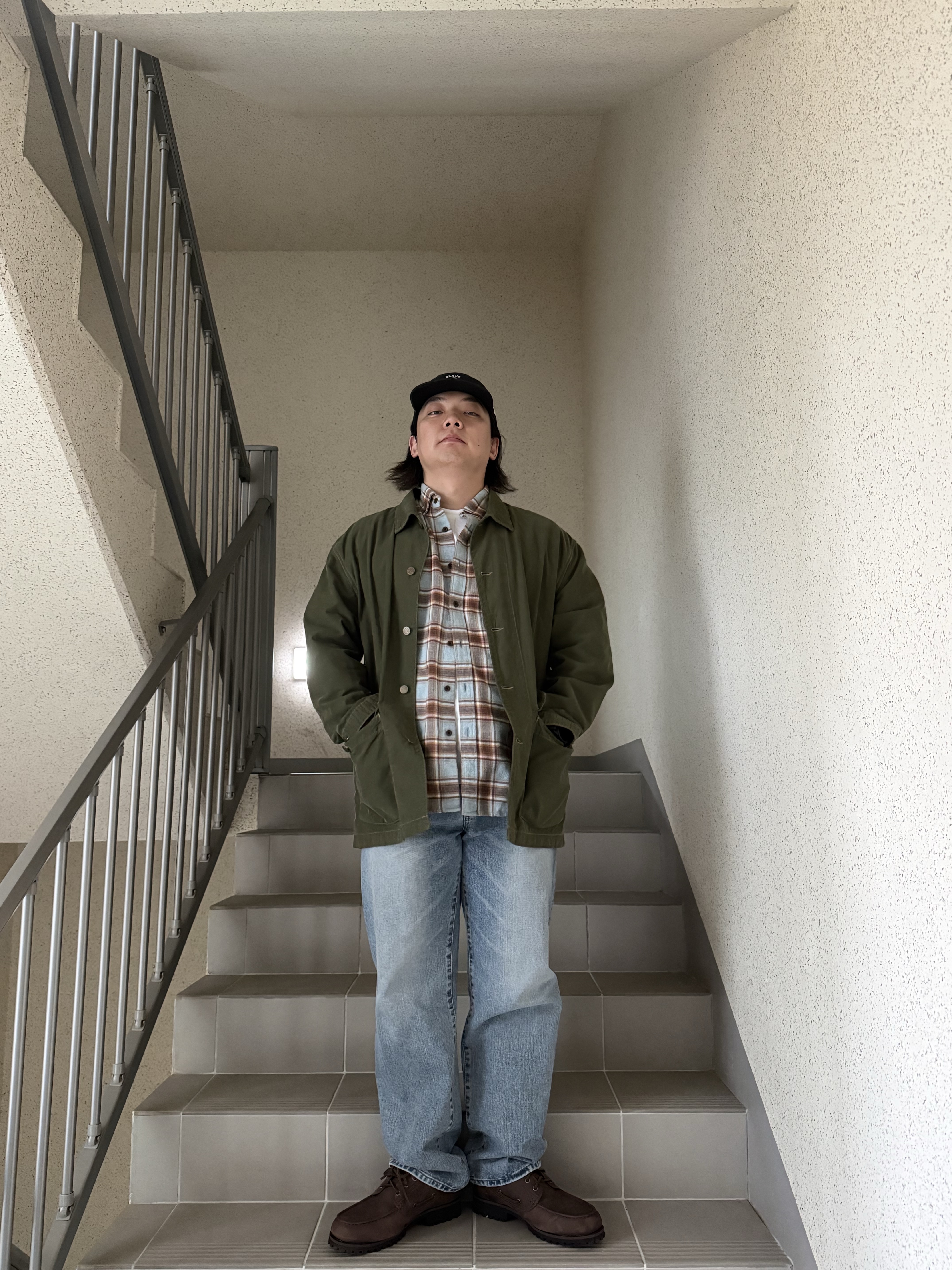 Timberland x Thisisneverthat 3-Eye Authentic Boat Shoes Brown - Wide 착용 스타일 - 6