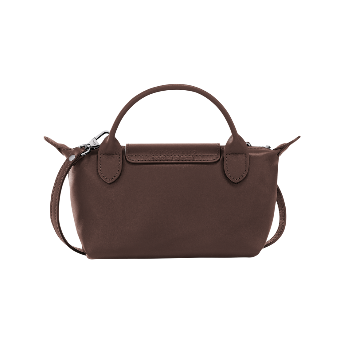 롱샴 르 플리아쥬 엑스트라 XS 레더 파우치 모카(Longchamp Le Pliage Xtra XS Leahter Pouch Mocha) - 2