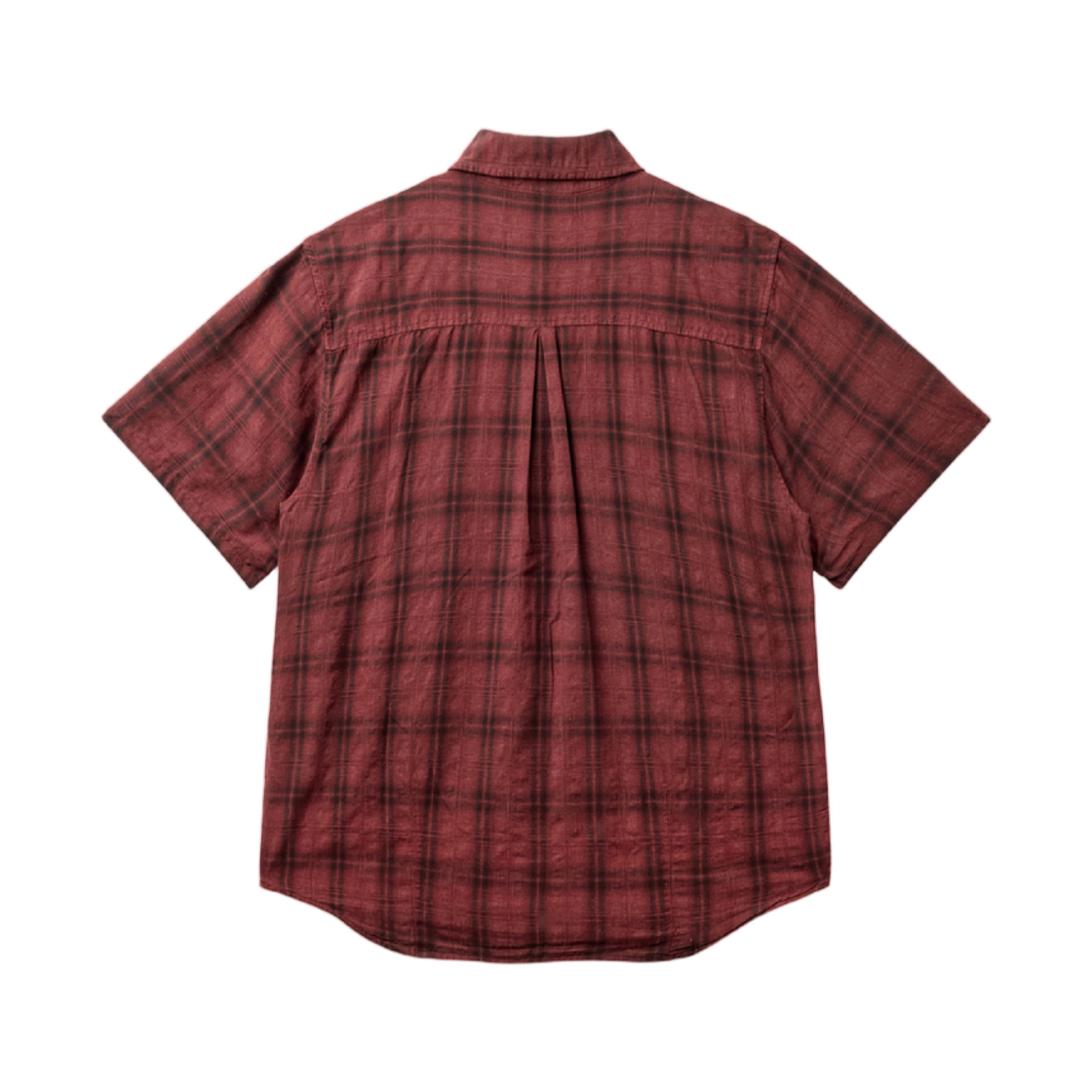 해칭룸 2PK 셔츠 1/2 오버 다이드 체크 다크 레드(Hatchingroom 2PK Shirt 1/2 Over Dyed Check Dark Red) - 2