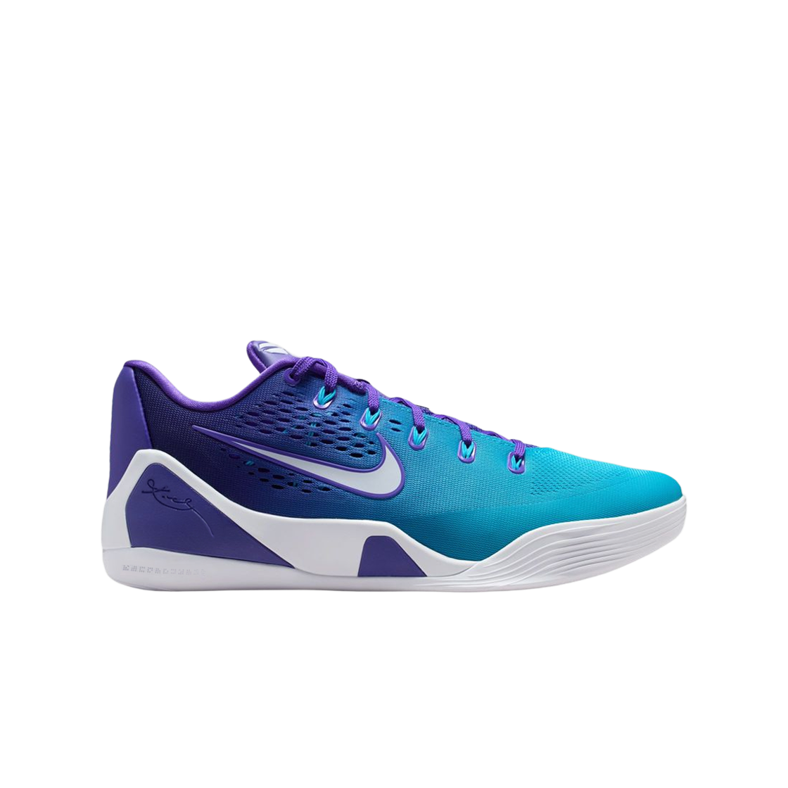 IM6119-500 Nike Kobe 9 EM Low Protro Fierce Purple Blue Lagoon