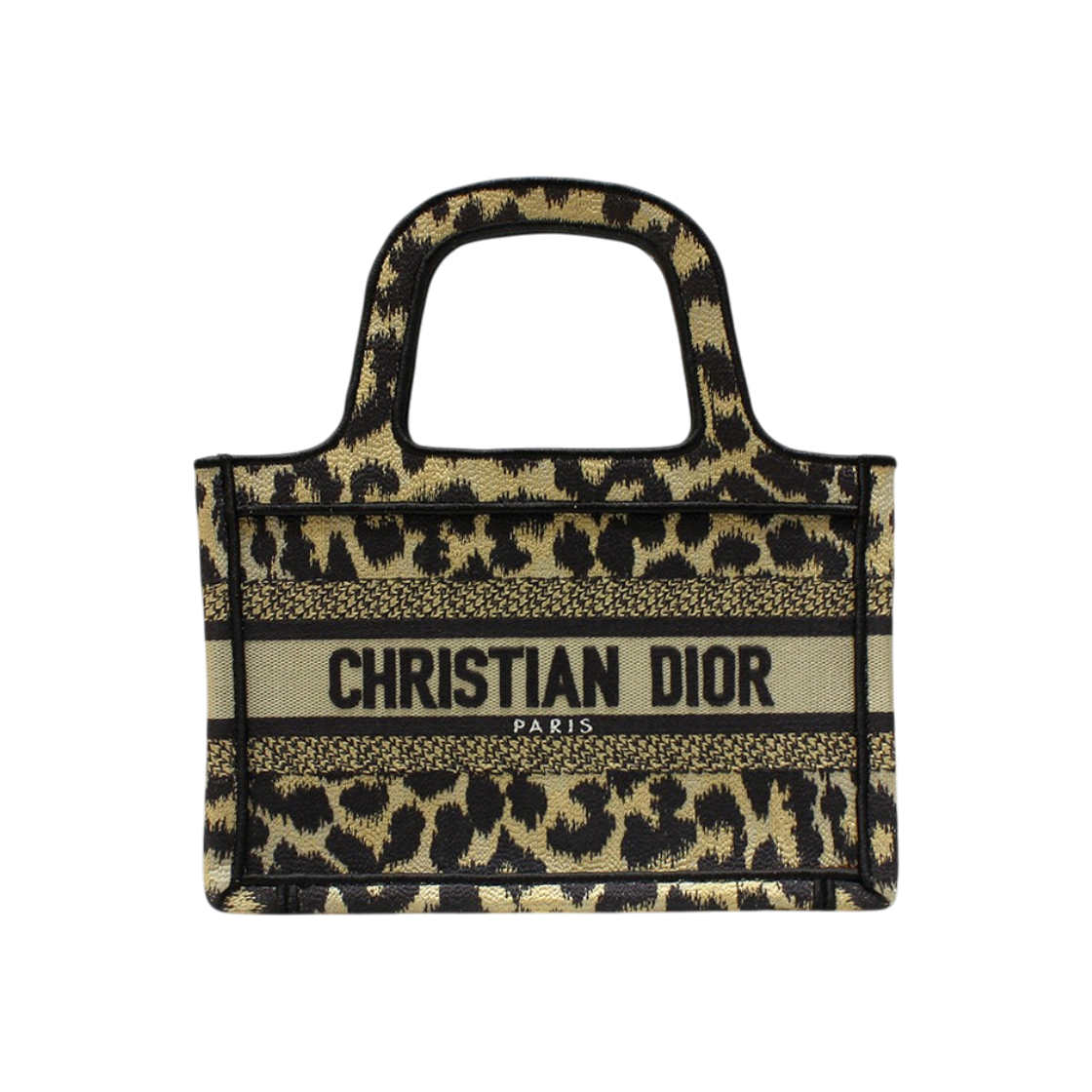 ITB4L3MT4WMF Dior Leopard Book Tote Mini Bag S5475