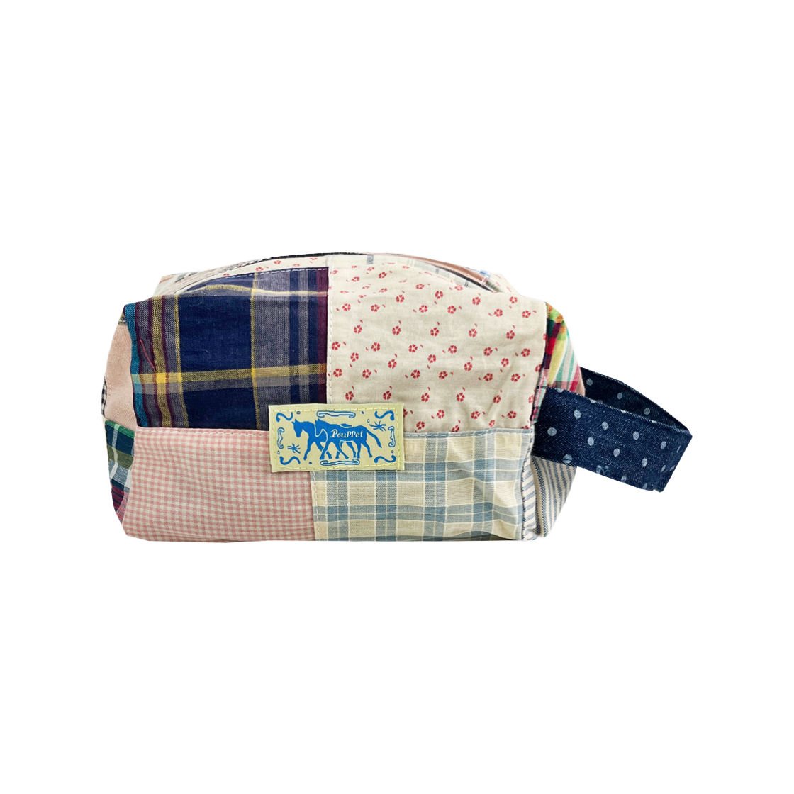 푸펫 코지 패치워크 파우치(POUPPET Cozy Patchwork Pouch)