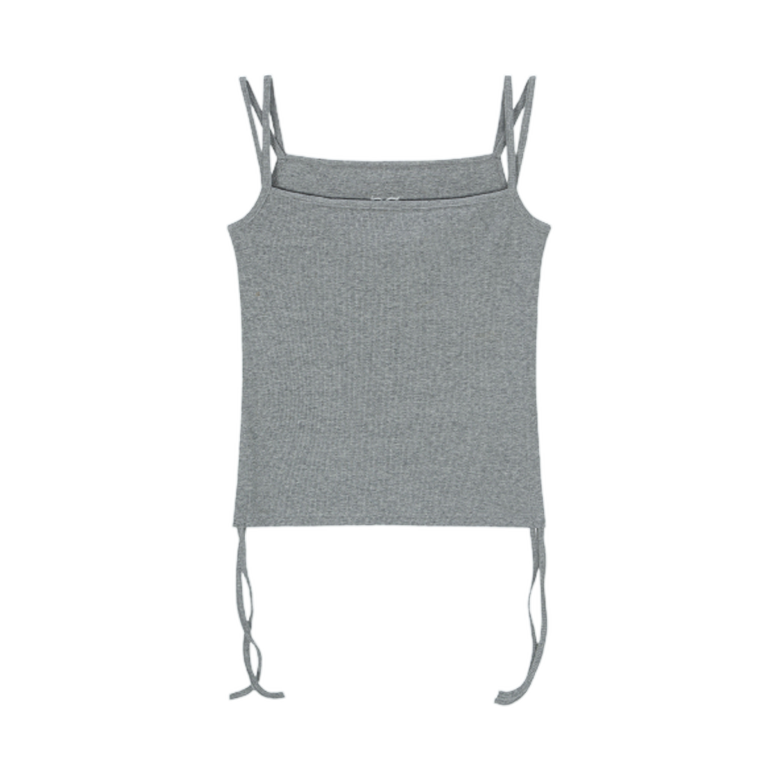 (W) 애즈온 레이어 셔링 슬리브리스 그레이((W) Ason Layer Shirring Sleeveless Gray) - 2