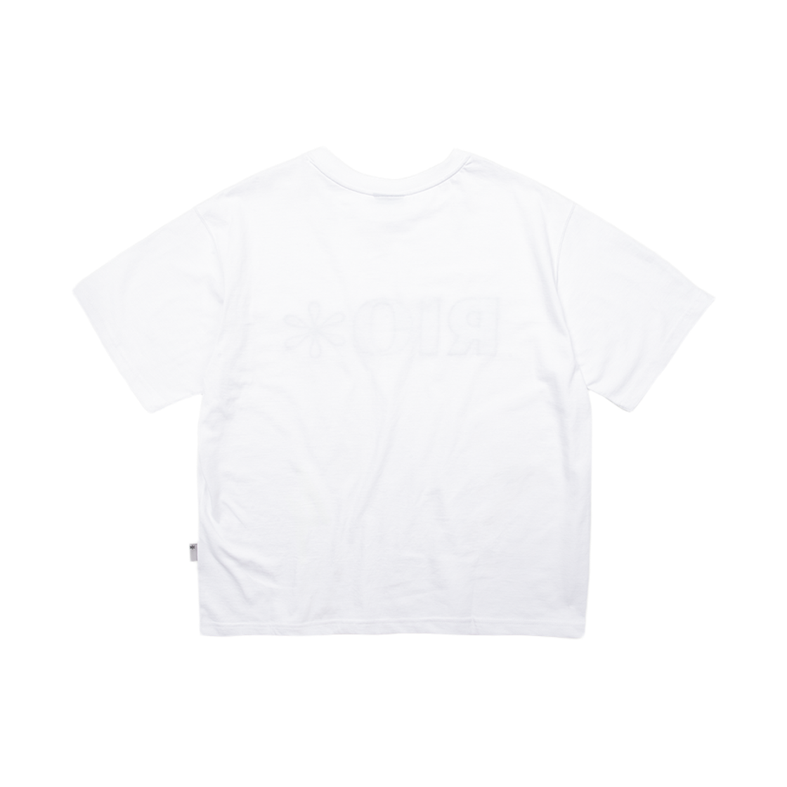 리오므 체크 아플리케 반팔티 화이트(Riomeu Check Applique Short Sleeve T-shirt White) - 2