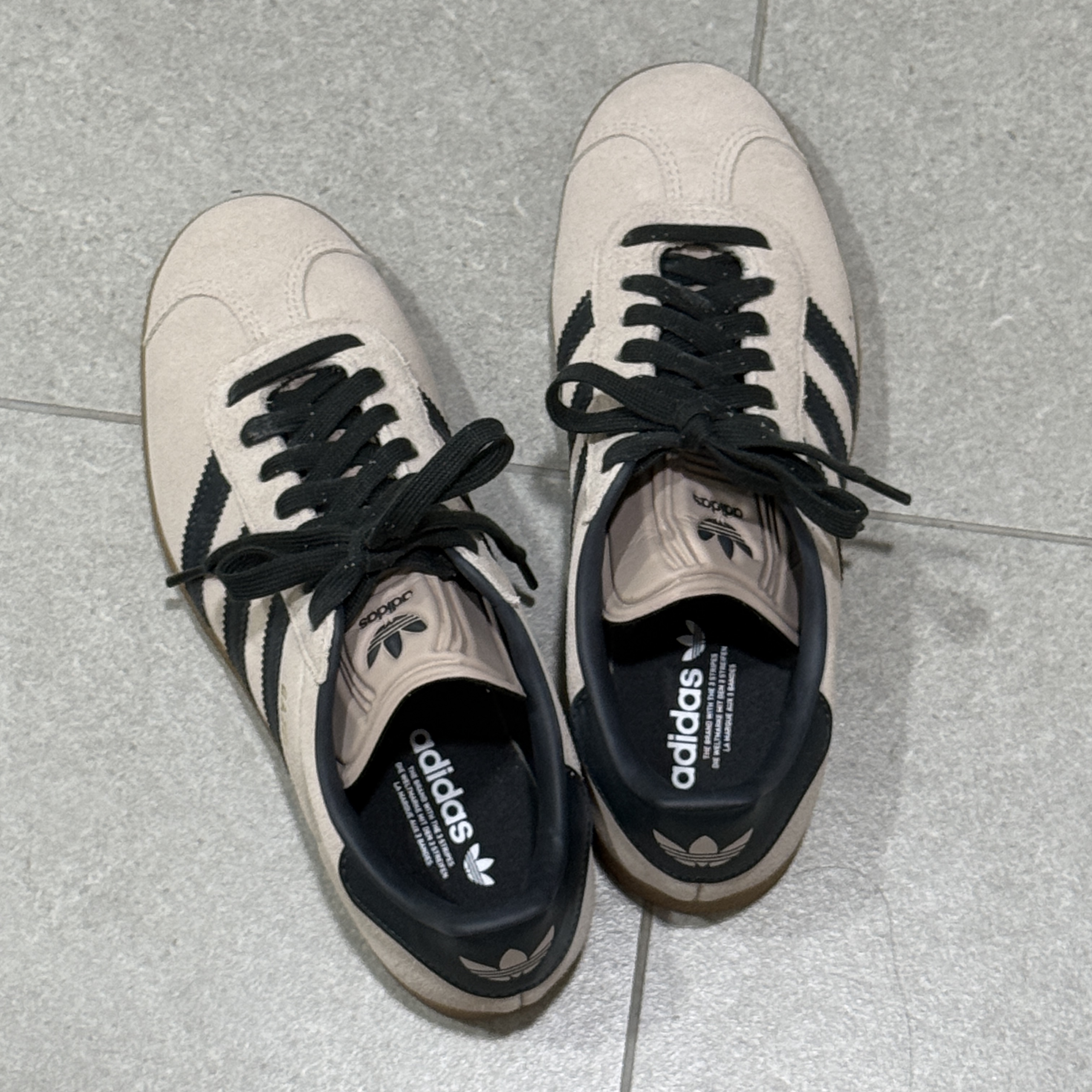 Adidas Gazelle Wonder Taupe Night Indigo 착용 스타일 - 1