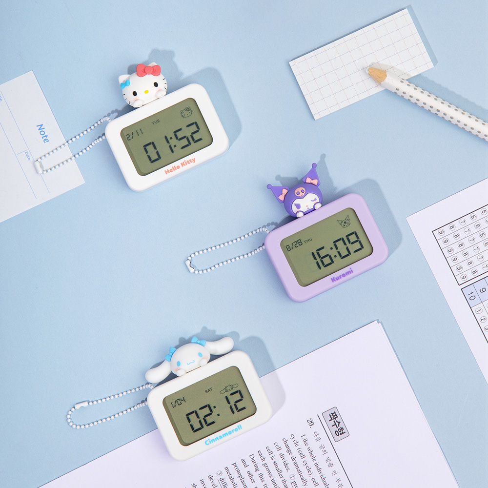 로이체 산리오 캐릭터즈 피규어 미니 키링 탁상시계(Sanrio Characters Figure Mini Keyring Desk Clock) - 3