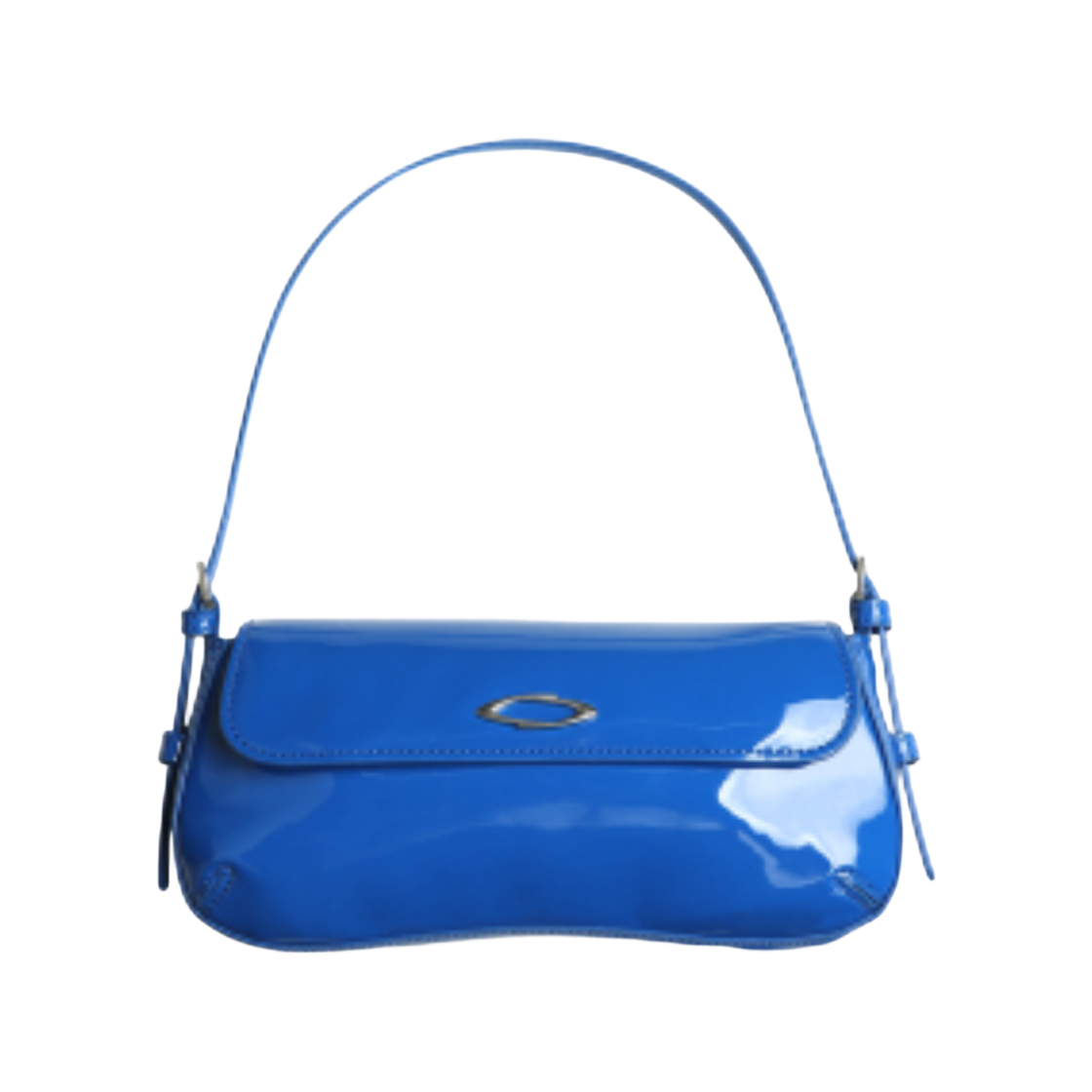 노이아고 글로시 미니백 블루(Noiago Glossy Mini Bag Blue)