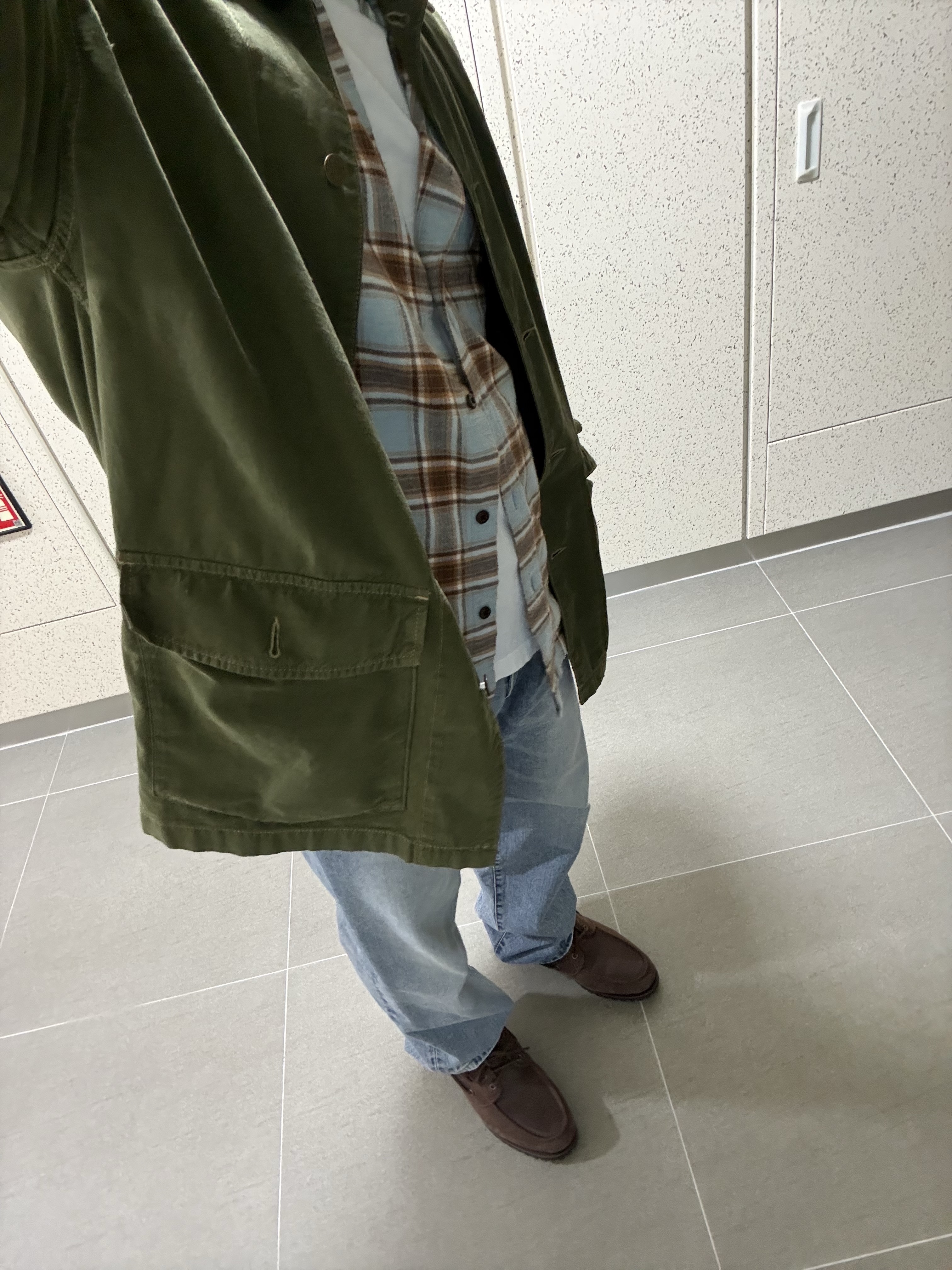 Timberland x Thisisneverthat 3-Eye Authentic Boat Shoes Brown - Wide 착용 스타일 - 2