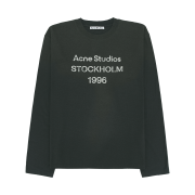 Acne Studios Logo Long Sleeve T-Shirt Faded Black