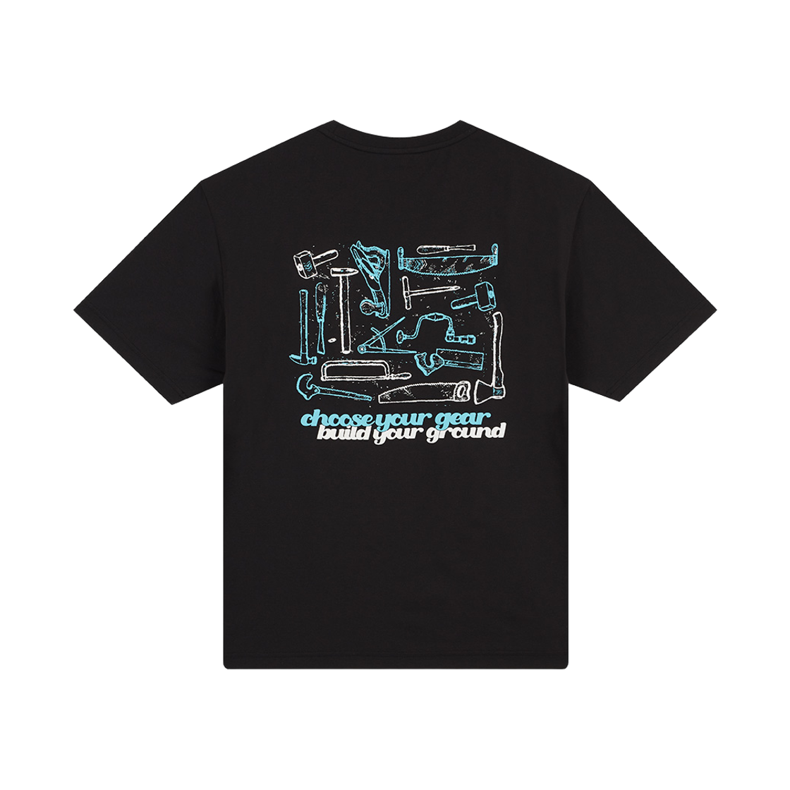 윌비랩 툴 그래픽 반팔 티셔츠 블랙(WILLBE LAB Tool Graphic Short-sleeved T-shirt Black)