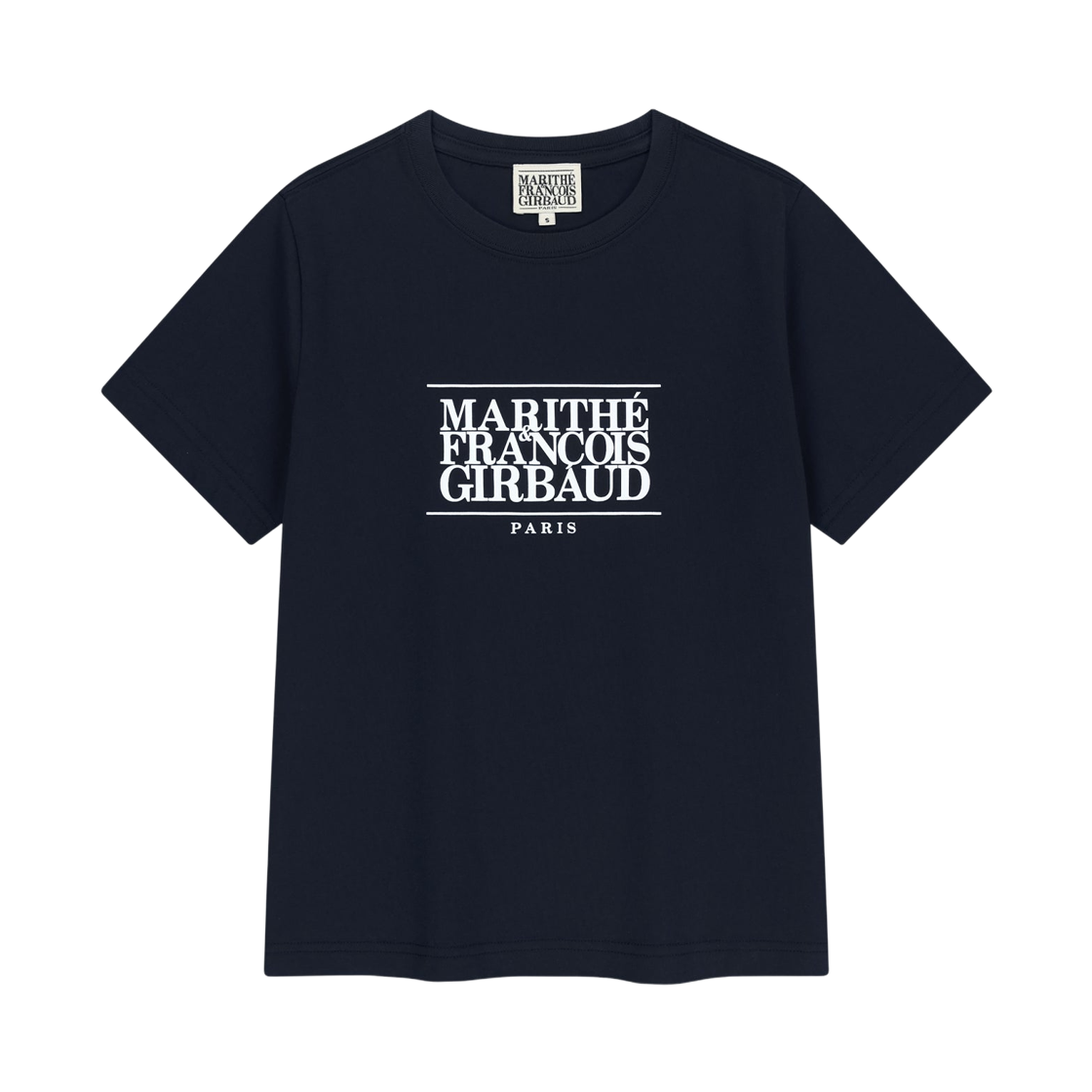 (W) 마리떼 프랑소와 저버 클래식 로고 티셔츠 네이비((W) Marithe Francois Girbaud Classic Logo T-Shirt Navy)