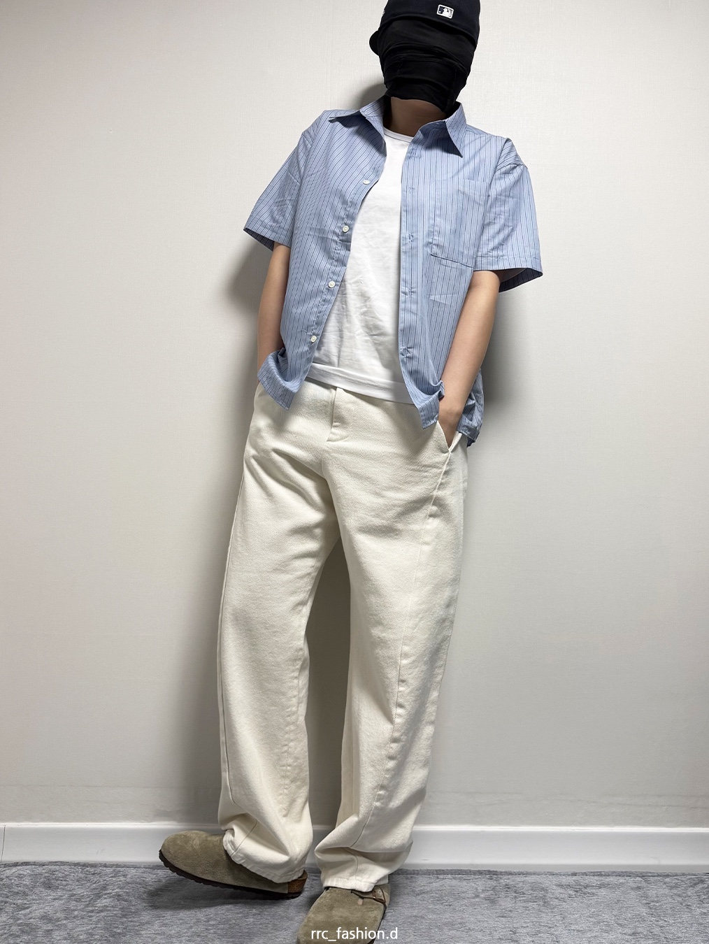 Birkenstock Boston Soft Footbed Taupe - Regular 착용 스타일 - 1