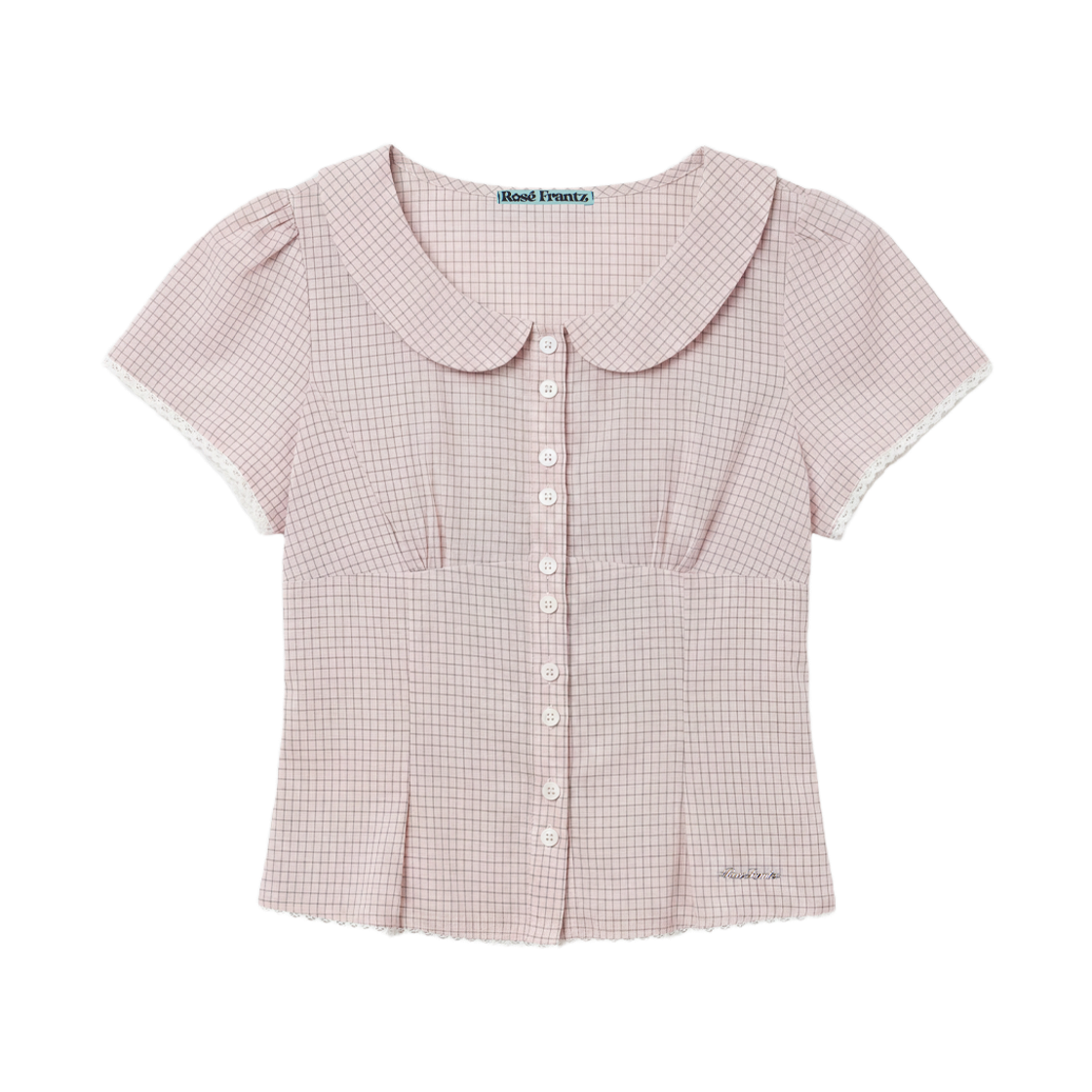 로제프란츠 라운드 카라 반팔 블라우스 네이비(Rosefrantz Round Collar Short Sleeve Blouse [Pink])
