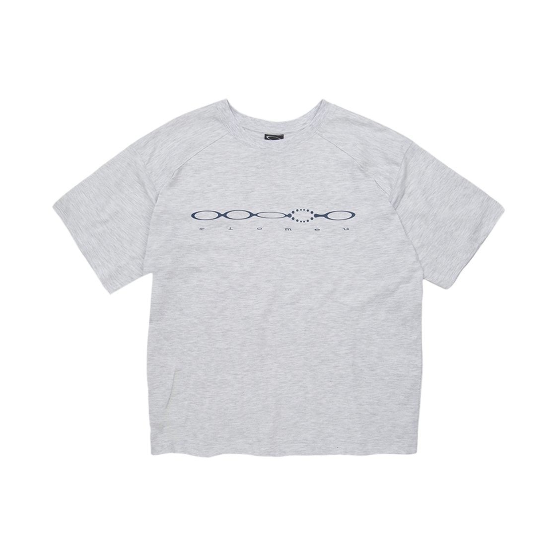 리오므 더블 절개 워시드 반팔티 화이트 멜란지(Riomeu Double Cut Washed Short Sleeve T-shirt White Melange)