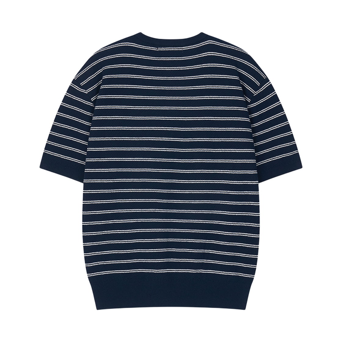 플로즈룸 스트라이프 헨리넥 코튼 니트 네이비(Flawsroom Stripe Henleyneck Cotton Knit Navy) - 2