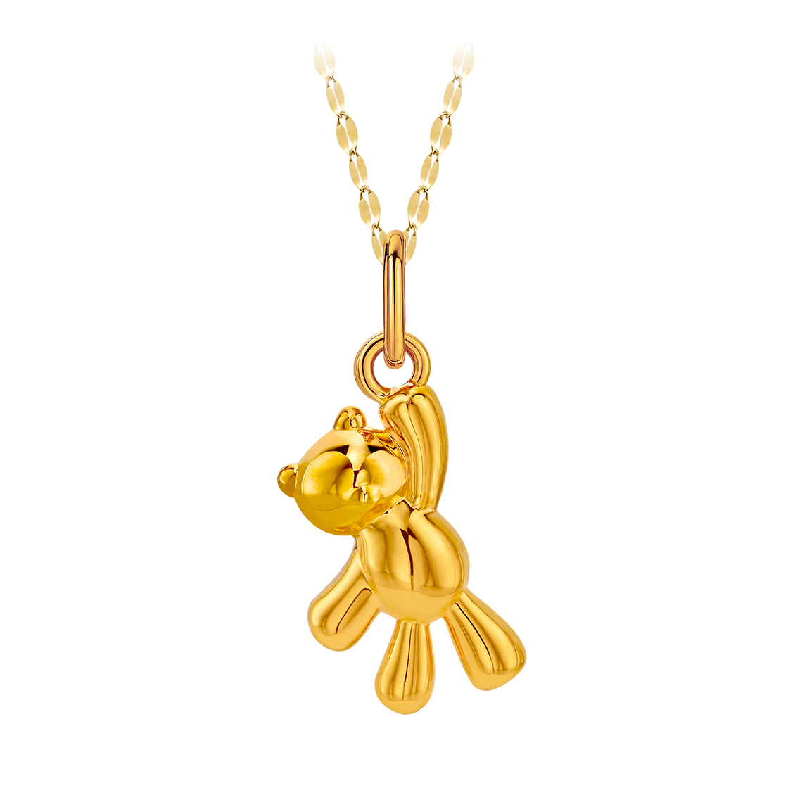 골드팡 24K 순금 마이노엘 펜던트+18K체인 목걸이 + 홀리데이 패키지 - 벌룬베어(GOLDPANG 24K Gold My Noel Pendant + 18K Chain Necklace + Holiday Package - Balloon Bear)