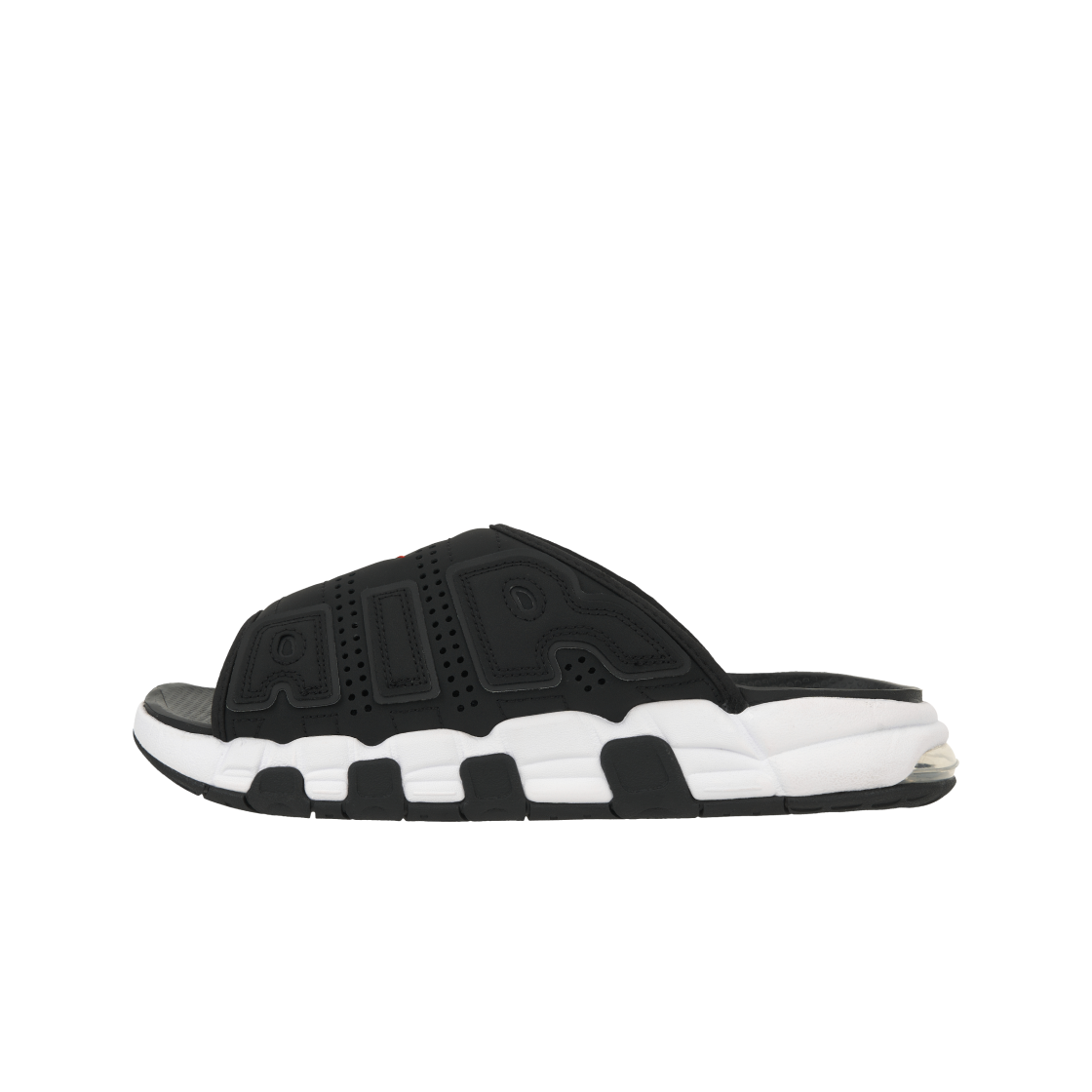 나이키 에어 모어 업템포 슬라이드 블랙 화이트(Nike Air More Uptempo Slide Black White) - 3