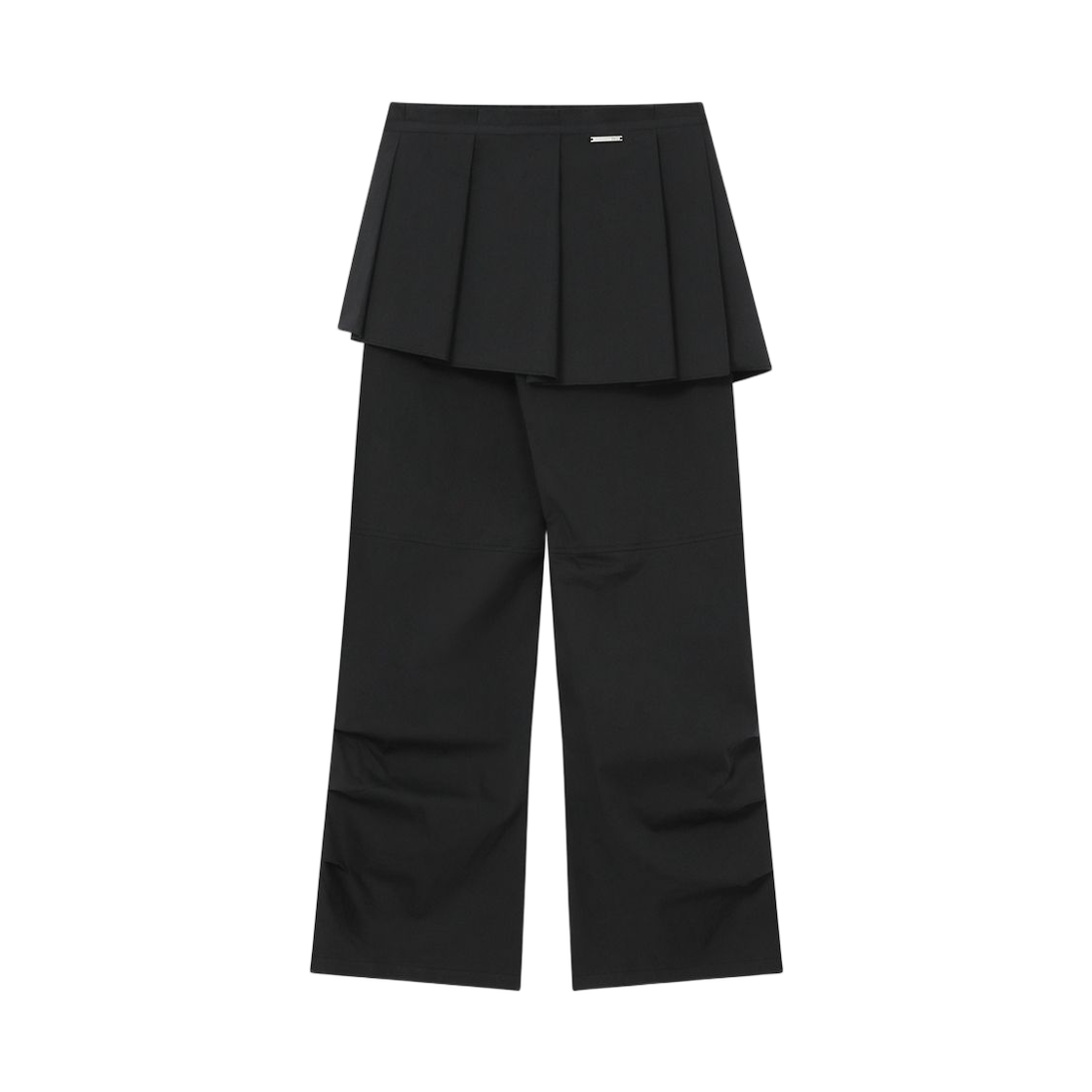 (W) 미세키서울 스파이럴 플리츠 스커트 팬츠 세트 블랙((W) Miseki Seoul Spiral Pleats Skirt Pants Set Black) - 2