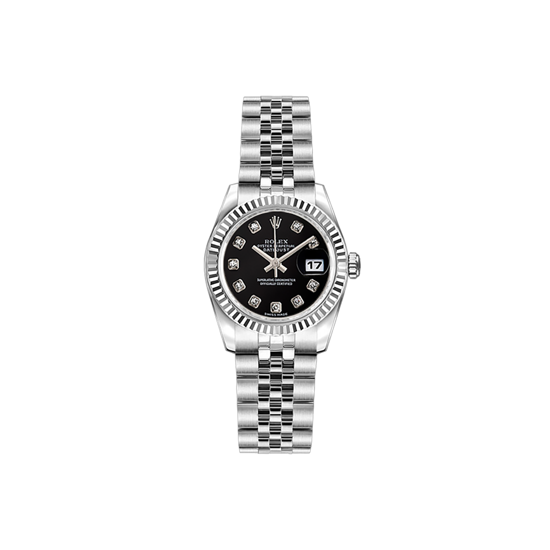 롤렉스 데이저스트 26-179174 블랙 10P 쥬빌리 NO.7795(Rolex Datejust 179174 Black 10P Jubilee No. 7795)