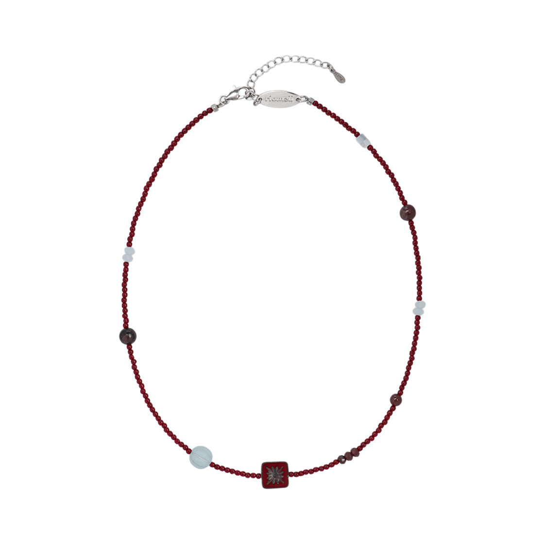 리오므 버건디 앤 목걸이(Riomeu Burgundy Ann Necklace)