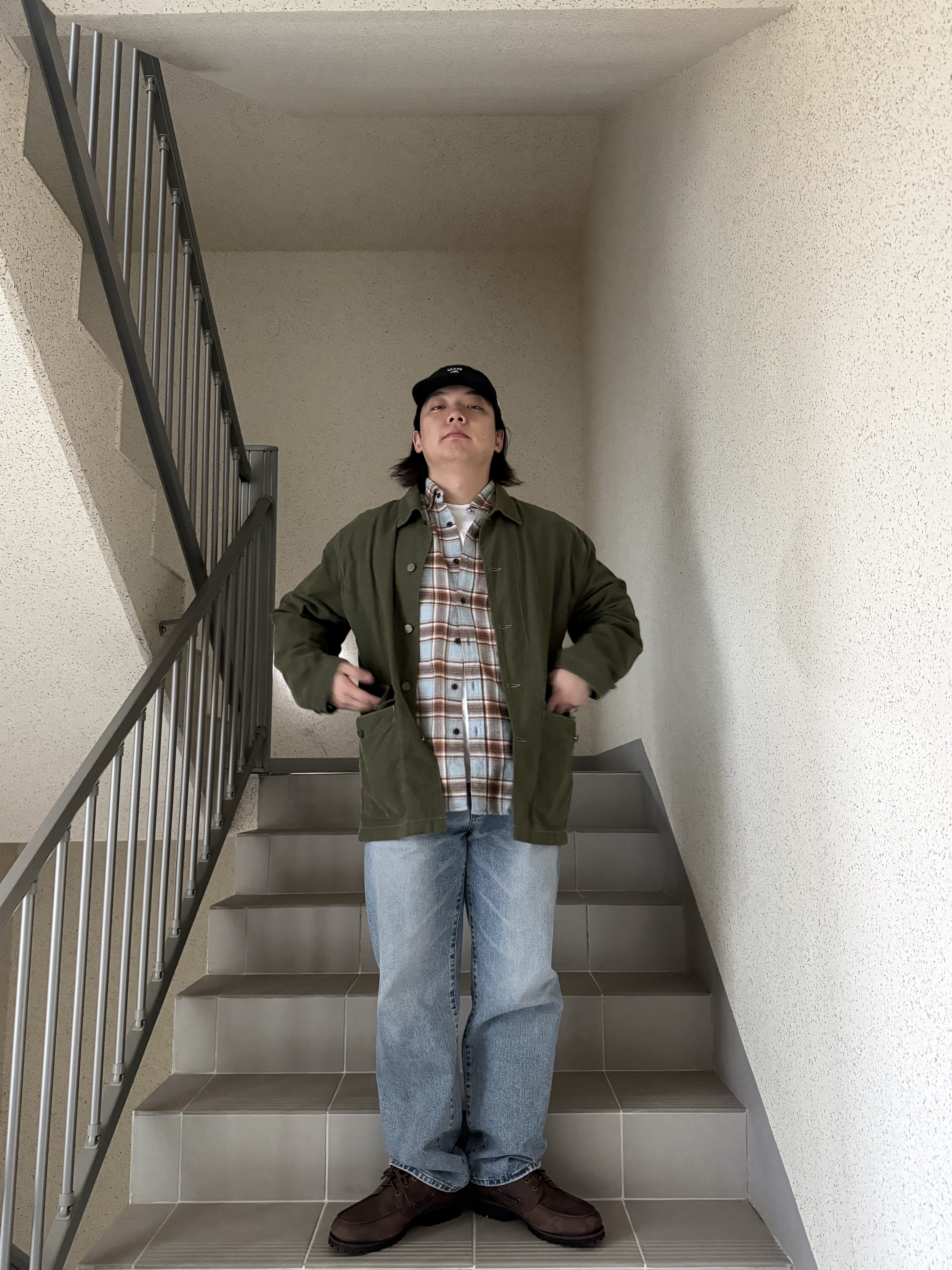 Timberland x Thisisneverthat 3-Eye Authentic Boat Shoes Brown - Wide 착용 스타일 - 5