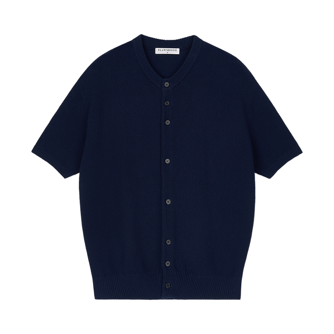 FL2602 Flawsroom Amalfi Cotton Half Cardigan Navy