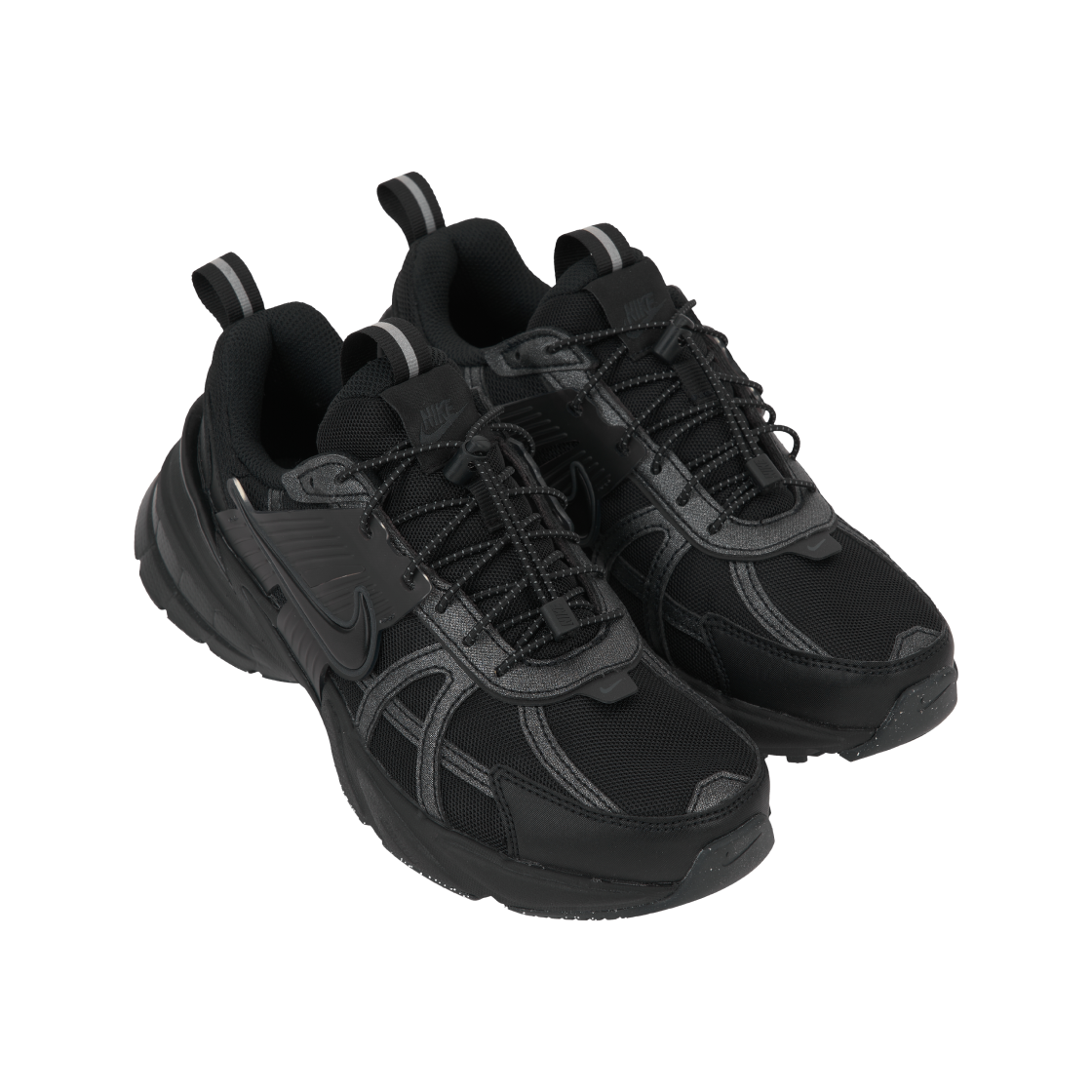 (W) 나이키 V2K 블랙 메탈릭 실버((W) Nike V2K Run Black Metallic Silver) - 4