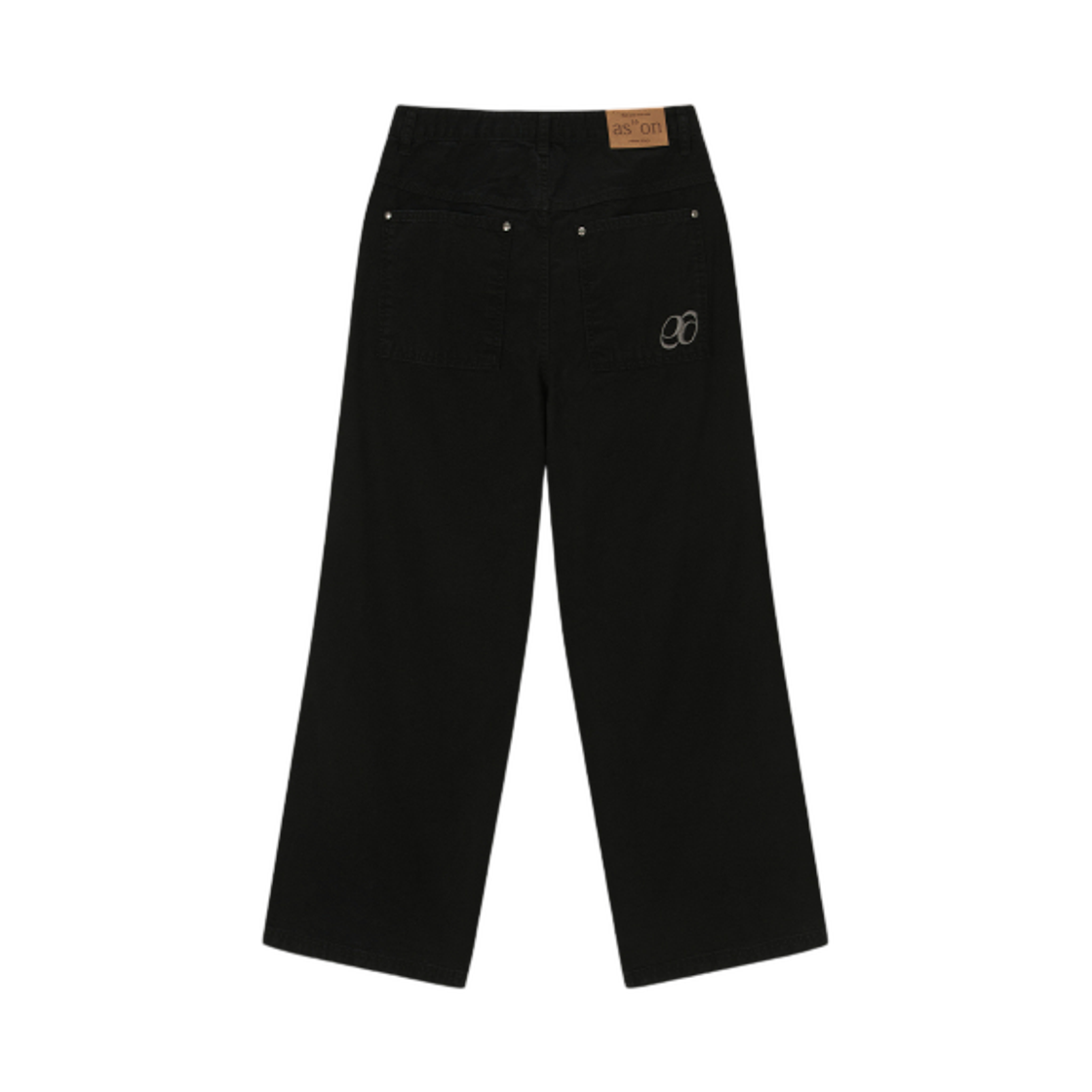 (W) 애즈온 넬 파라슈트 팬츠 블랙((W) Ason Nell Parachute Pants Black) - 2