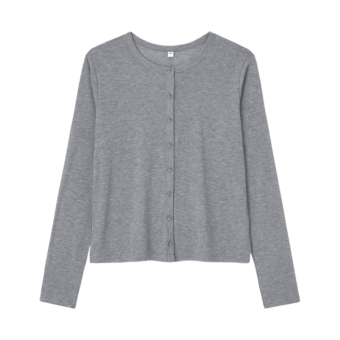 361181-06 (W) GU Soft Sheer Cardigan Q Gray