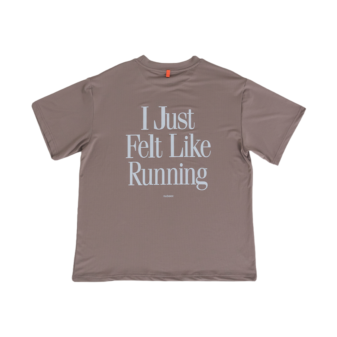 누비즈 펠트 라이크 러닝 숏슬리브 브라운(nubeez Felt Like Running Short Sleeves Brown) - 1