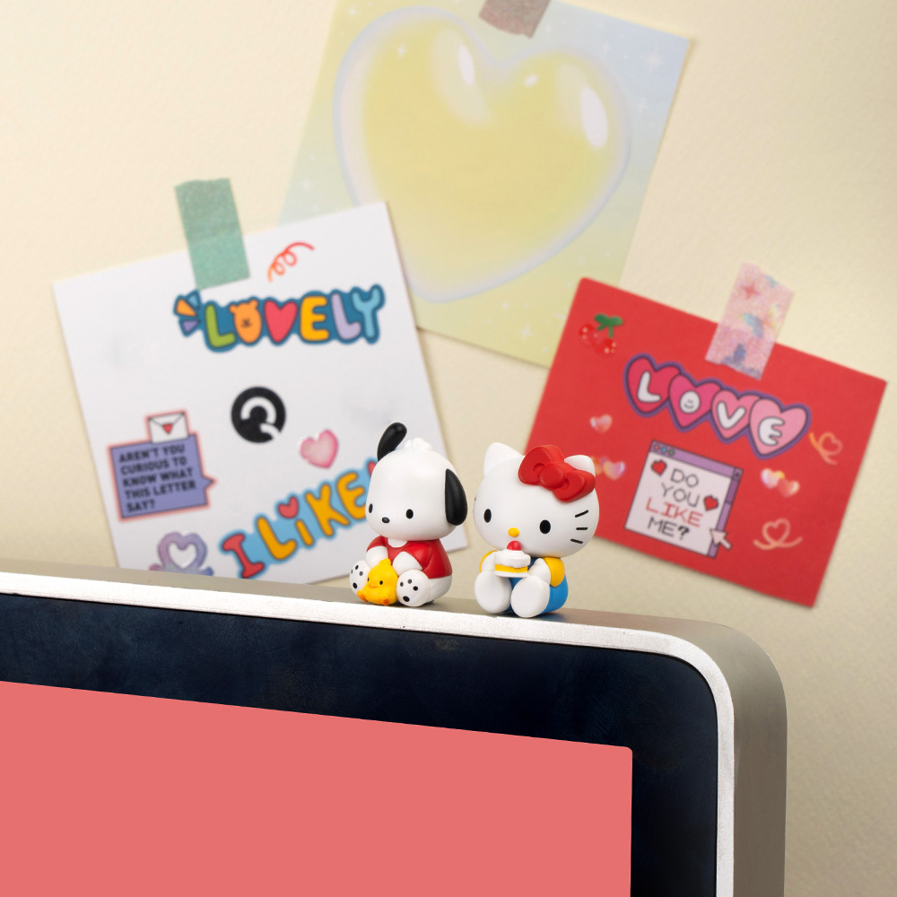 로이체 산리오 캐릭터즈 모니터 피규어 포차코 & 헬로키티(Royche Sanrio Characters Monitor Figure Pochacco & Hello Kitty) - 2