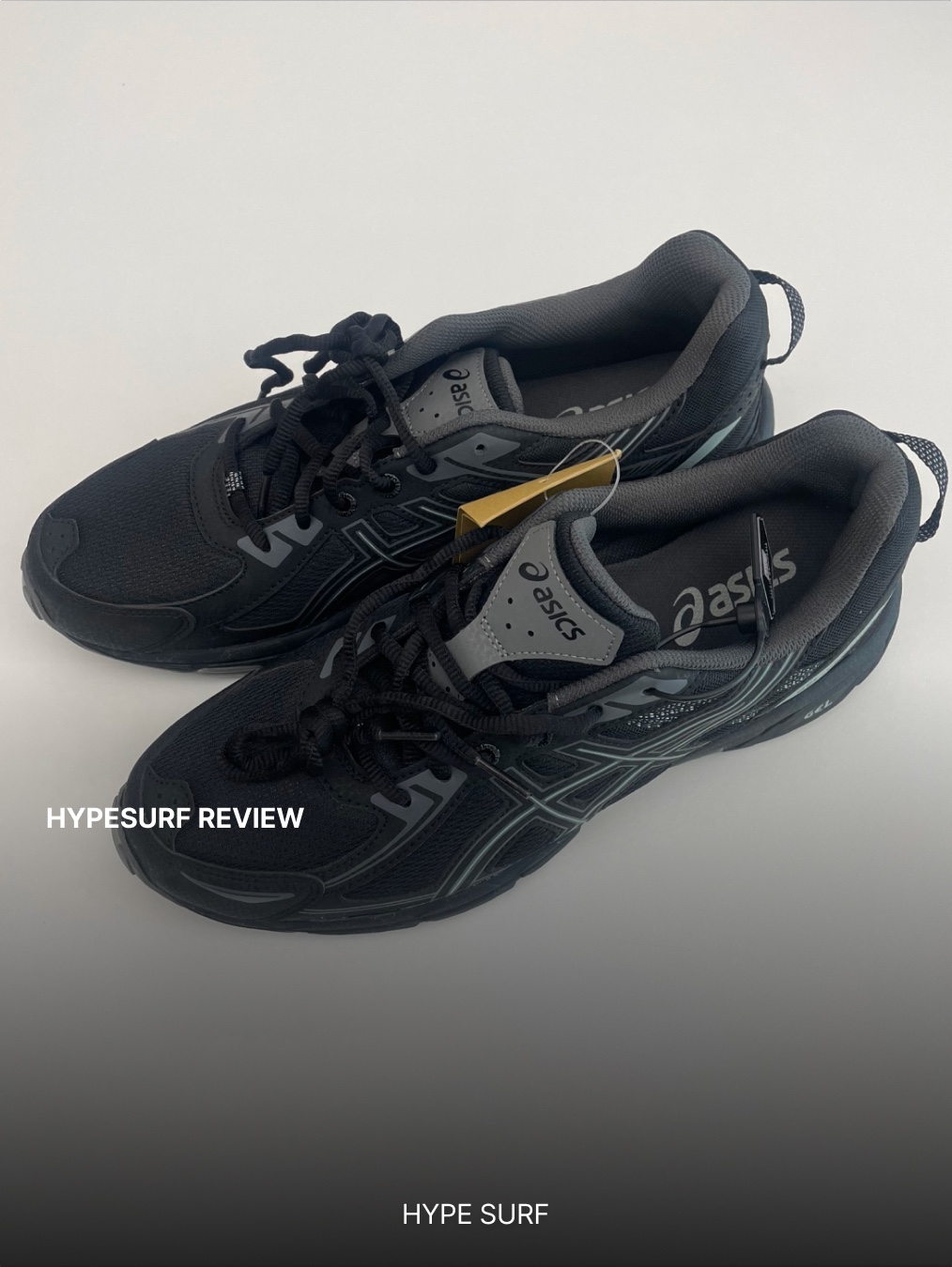 Asics Gel-Venture 6 Black Light Mint 착용 스타일 - 3