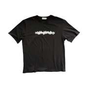 Hono Report Floral Print T-Shirt Black