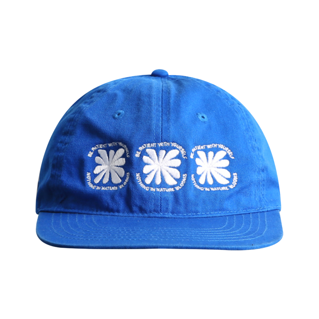 노이아고 플라워 코튼 스냅백 블루(Noiago Flower Cotton Snapback Blue)