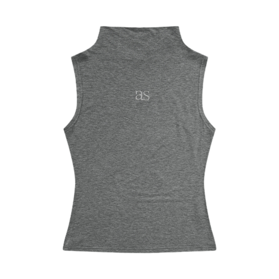 (W) 애즈온 허쉬 하이 넥 슬리브리스 그레이((W) Ason Hush High Neck Sleeveless Gray)