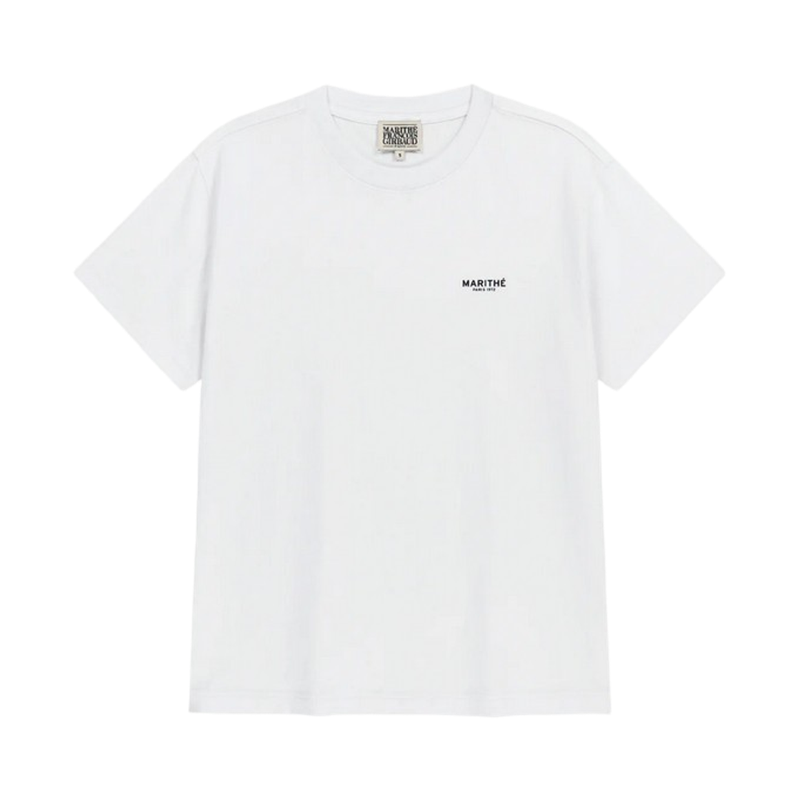 마리떼 프랑소와 저버 스몰 레귤러 로고 티셔츠 화이트(Marithe Francois Girbaud Small Regular Logo T-Shirt White) - 1